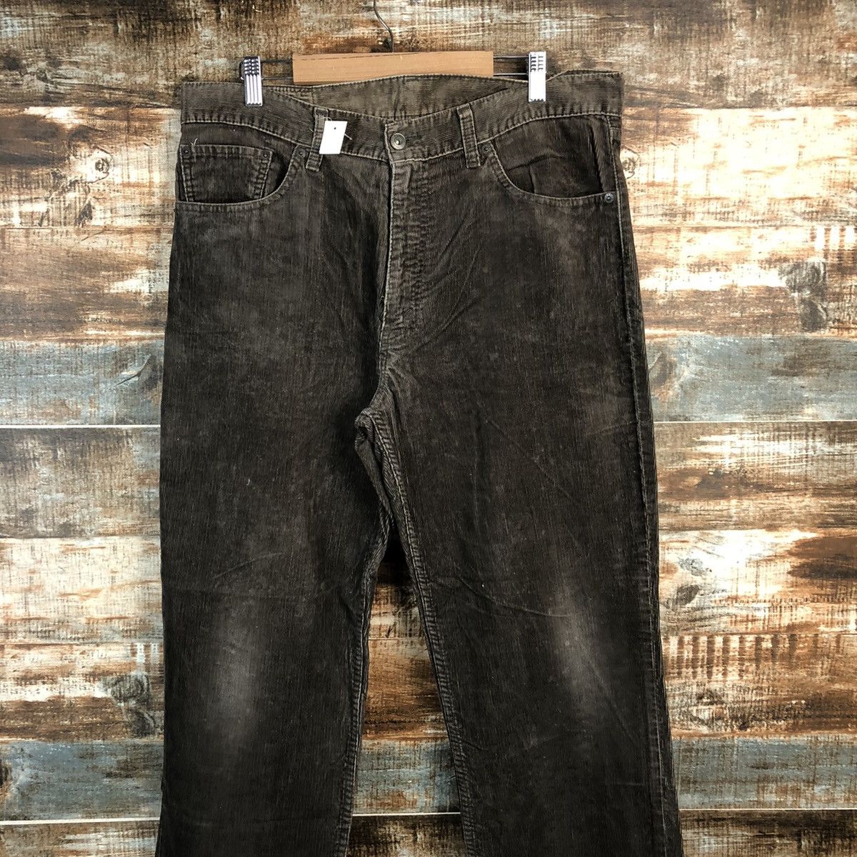 Levi's DL 502 Levis Brown Corduroy vintage Pants #C116 Size US 36 / EU 52 - 2 Thumbnail