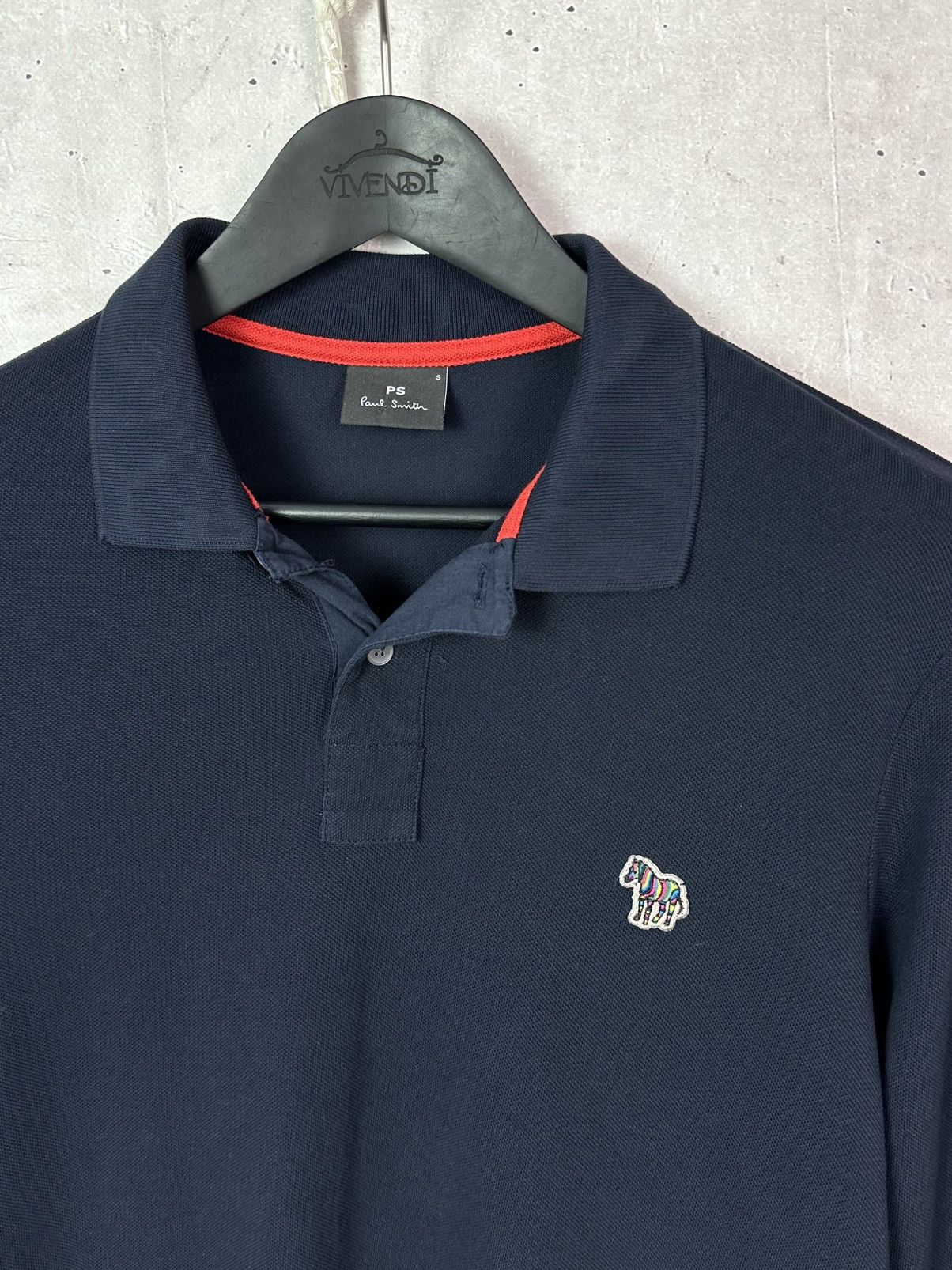 Paul Smith Paul Smith Navy Organic Cotton Men’s Polo Long Sleeve Jumper Size US S / EU 44-46 / 1 - 3 Thumbnail