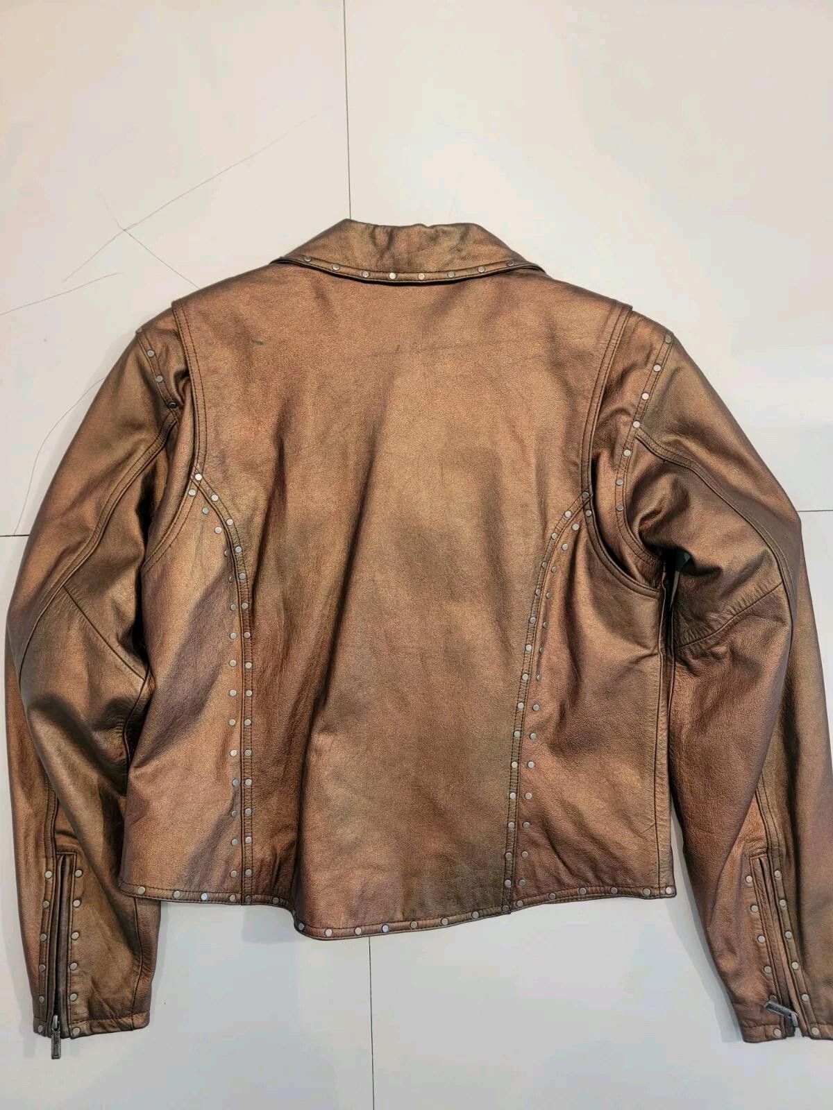 Harley Davidson Harley Davidson Leather Studded Biker Jacket Women's Large Size L / US 10 / IT 46 - 2 Thumbnail