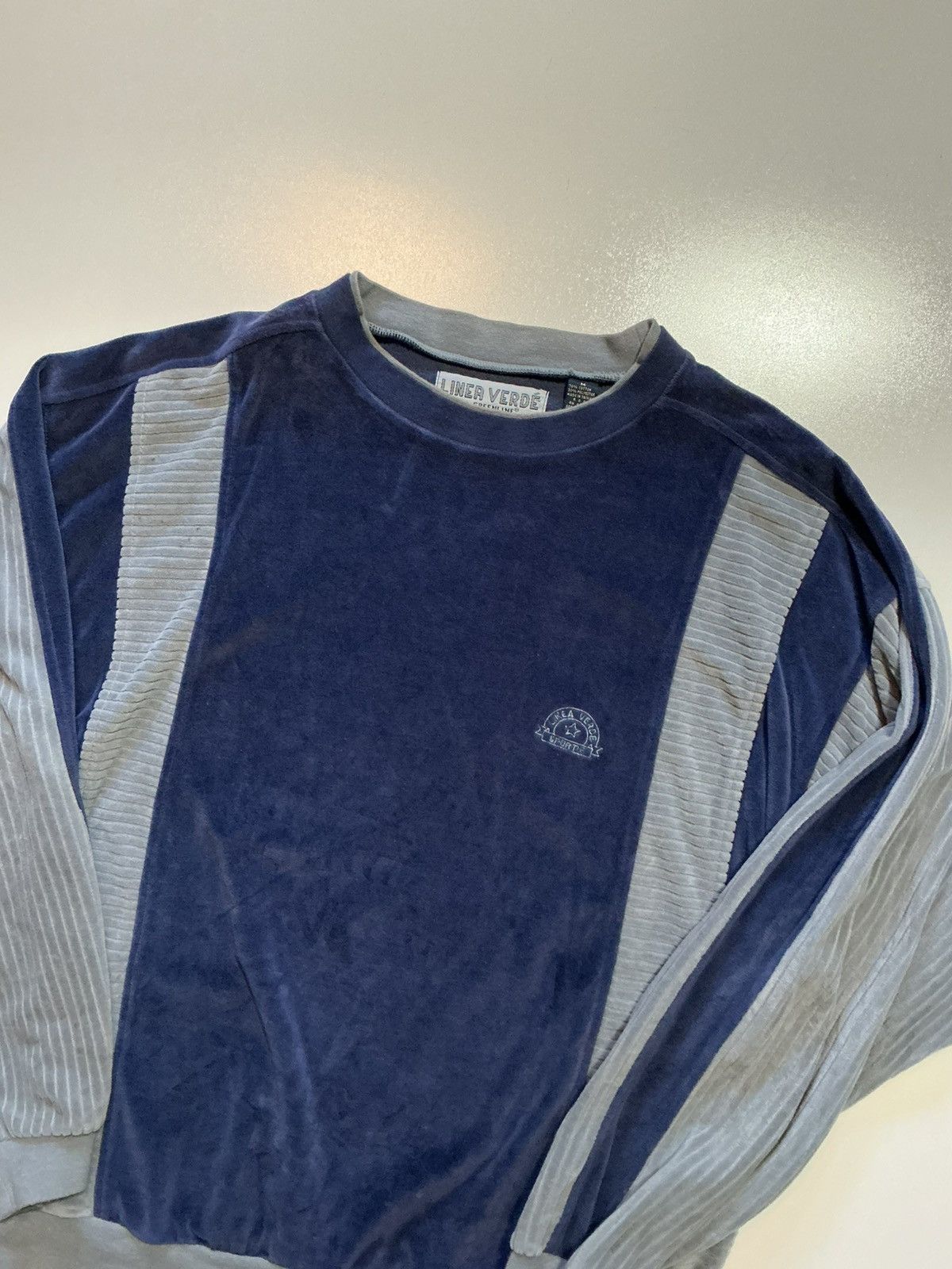 Vintage Vintage Linea Verde Sportif Greenline Velour Sweatshirt Size US M / EU 48-50 / 2 - 3 Thumbnail