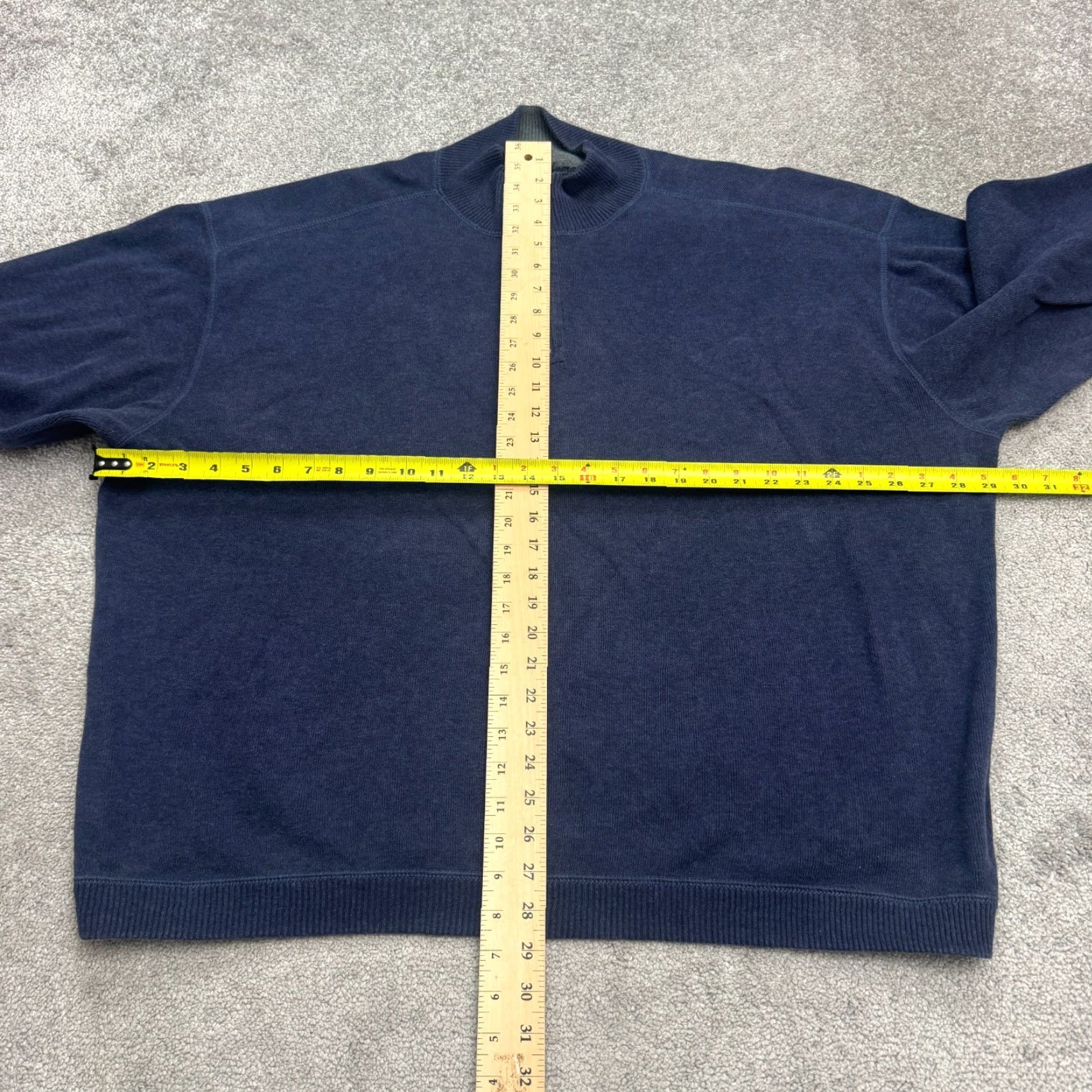 Tommy Bahama Tommy Bahama 1/4 Zip Pullover Sweater Men 2XL Navy Blue Knit Logo Outdoor Casual Size US XXL / EU 58 / 5 - 7 Thumbnail