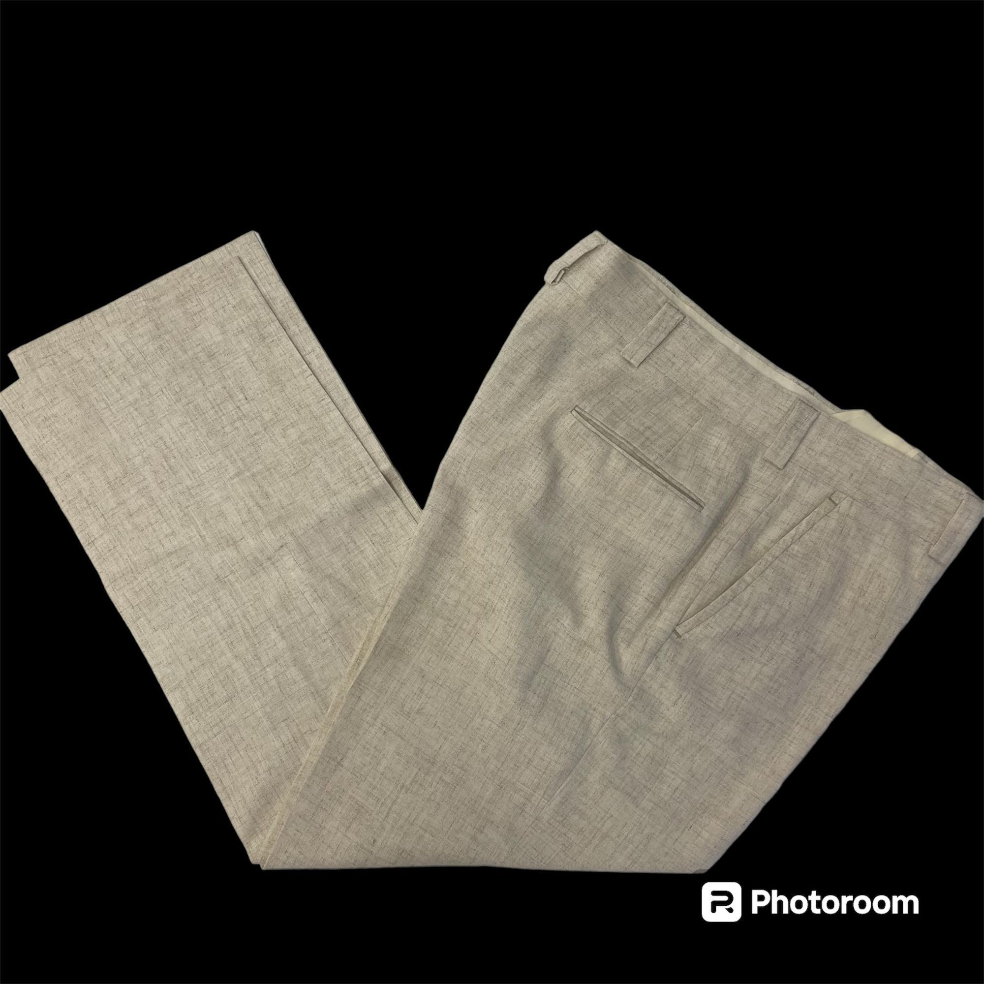 image of Unkwn 50’S Style Natural Tan Rockabilly Dress Pants Atomic Fleck, Men's (Size 36)