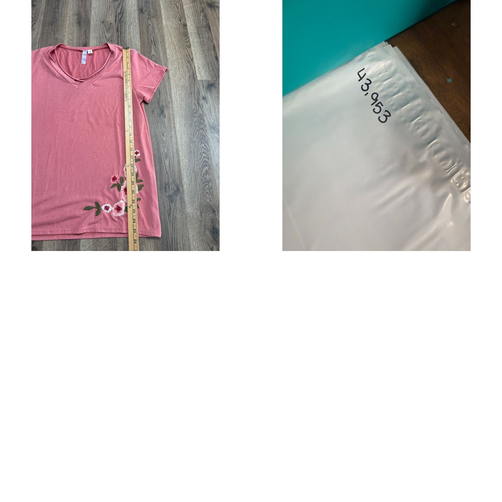 Pinko Alya Shirt Women's M Pink Embroidered Floral Short Sleeve V-neck Shirt Size M / US 6-8 / IT 42-44 - 8 Thumbnail