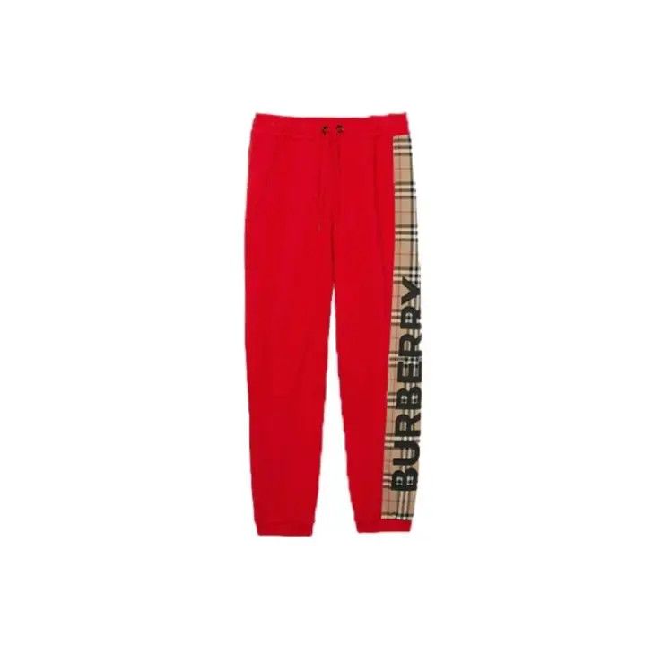 Burberry Burberry Red Cotton Casual Pants for Women 0079 Size 23" - 1 Thumbnail
