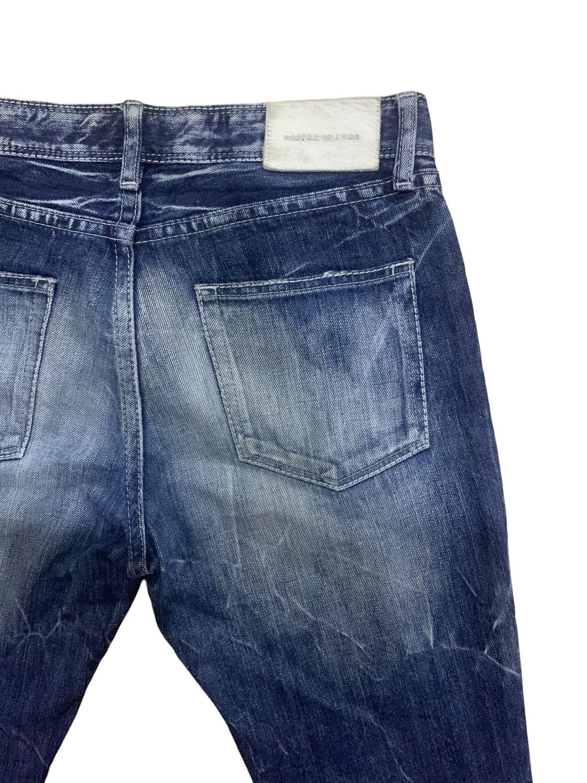 GOSTAR DE FUGA × Japanese Brand 🔥Flare🔥 Vintage Gostar De Fuga Distress Button Fly Jean Size US 31 - 11 Thumbnail