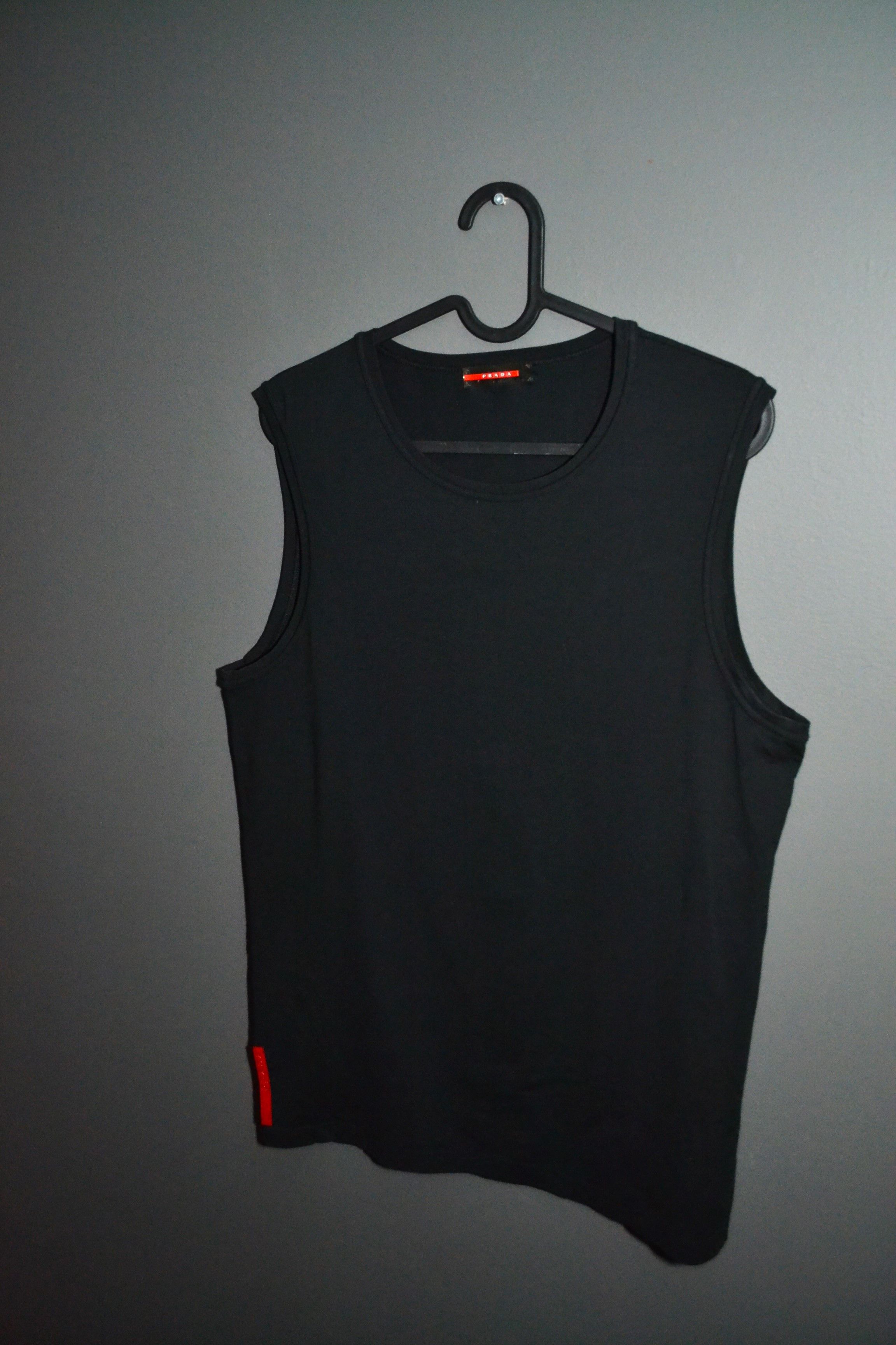 Vintage Prada Sport 2000s Black Zip Pocket Tank Top S size | Grailed