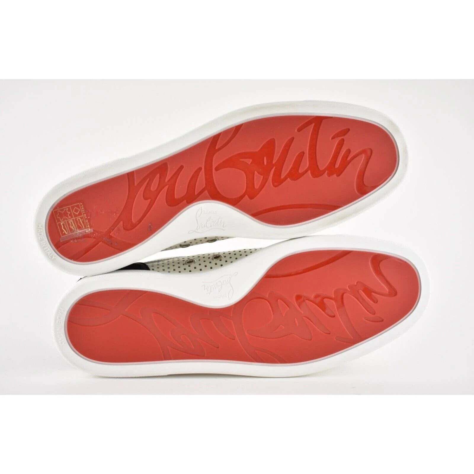 Christian Louboutin Christian Louboutin AC Louis Junior Flat Mens White Black Size US 7 / EU 40 - 12 Thumbnail