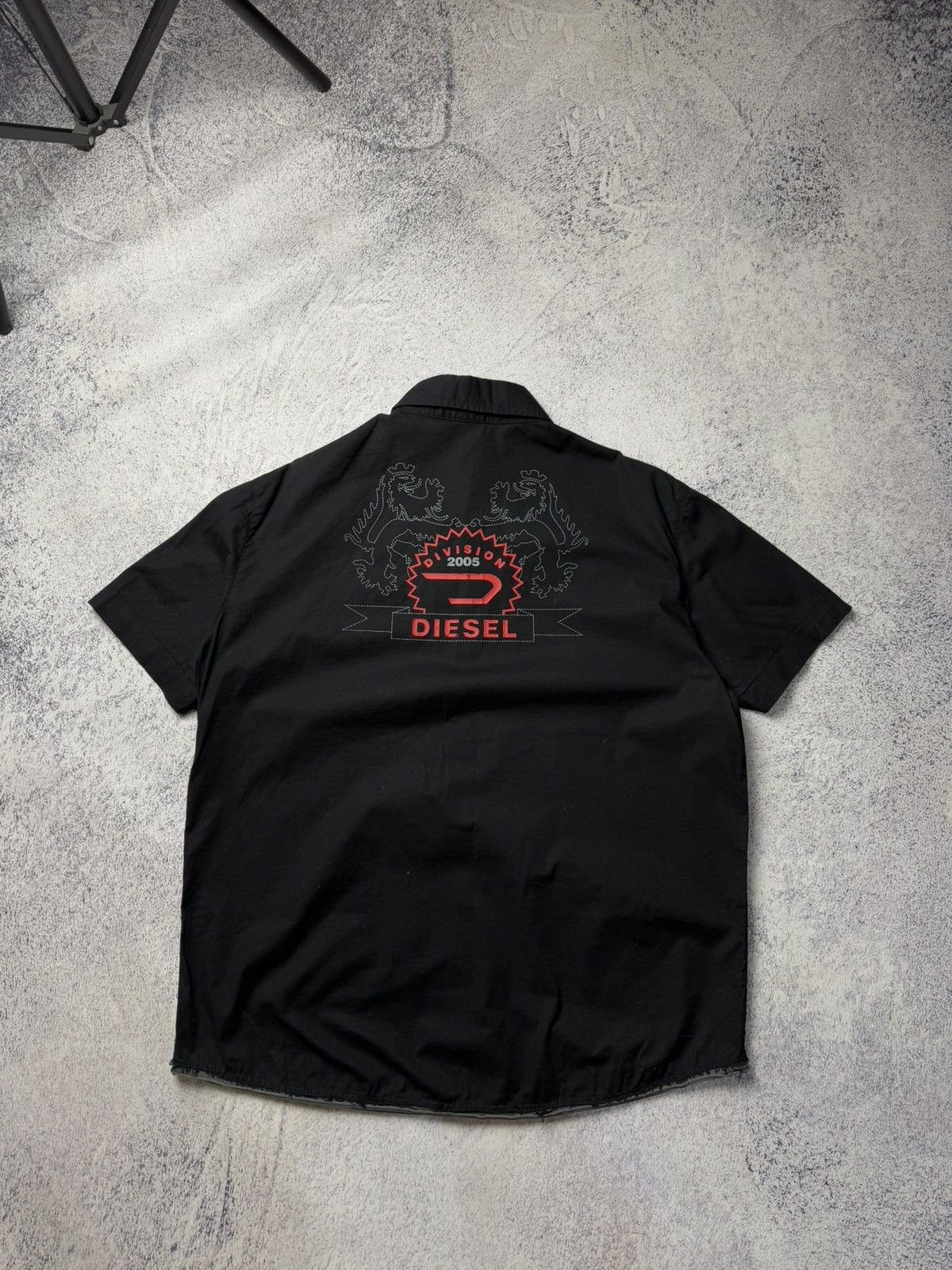 Diesel Vintage Diesel Shirt Big Logo Y2K Division 2005 USA Size US L / EU 52-54 / 3 - 16 Thumbnail
