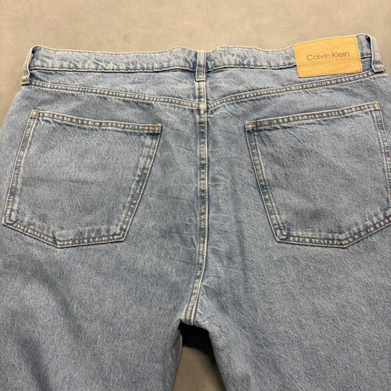 Calvin Klein Crazy Vintage Y2K 2000s Grunge Baggy Calvin Klein Grunge Skater Medium Wash Denim Jeans! Size US 36 / EU 52 - 7 Thumbnail