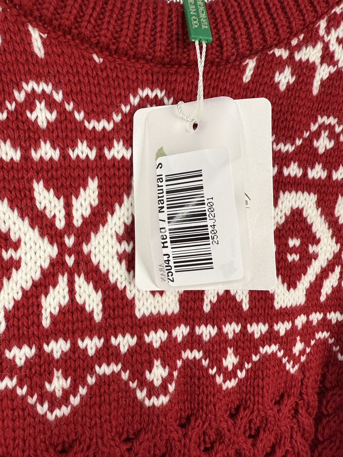 Aran Isles Knitwear Original Aran Co. Christmas Red Cable Knit Wool Sweater S Size S / US 4 / IT 40 - 5 Thumbnail