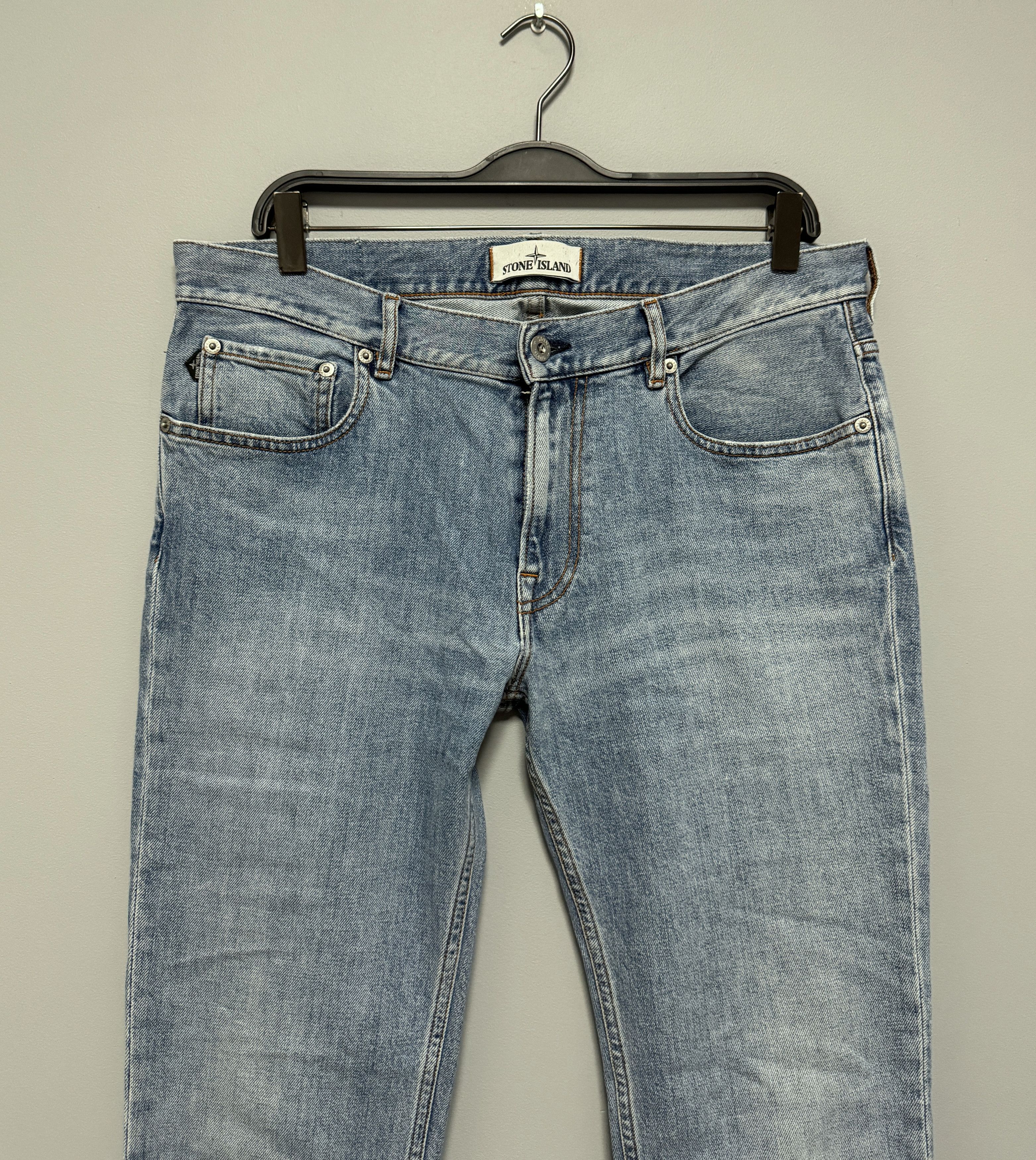 Stone Island Stone Island Denim Pants Jeans Men’s Light Blue Size 33 Size US 33 - 3 Thumbnail