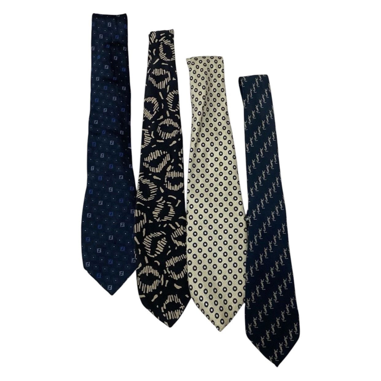 Chanel Vintage Chanel Interlocking CC Medallion Silk Tie Size ONE SIZE - 2 Thumbnail