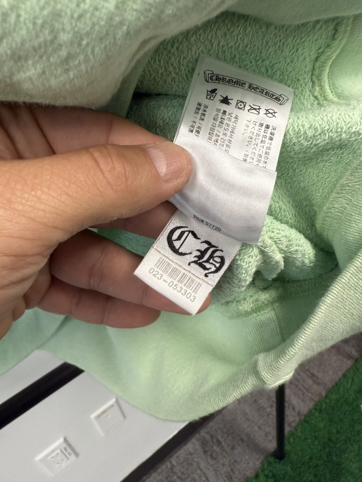Chrome Hearts Chrome Hearts x Matty Boy "Lust" Mint Green Hoodie - XL Size US XL / EU 56 / 4 - 14 Thumbnail
