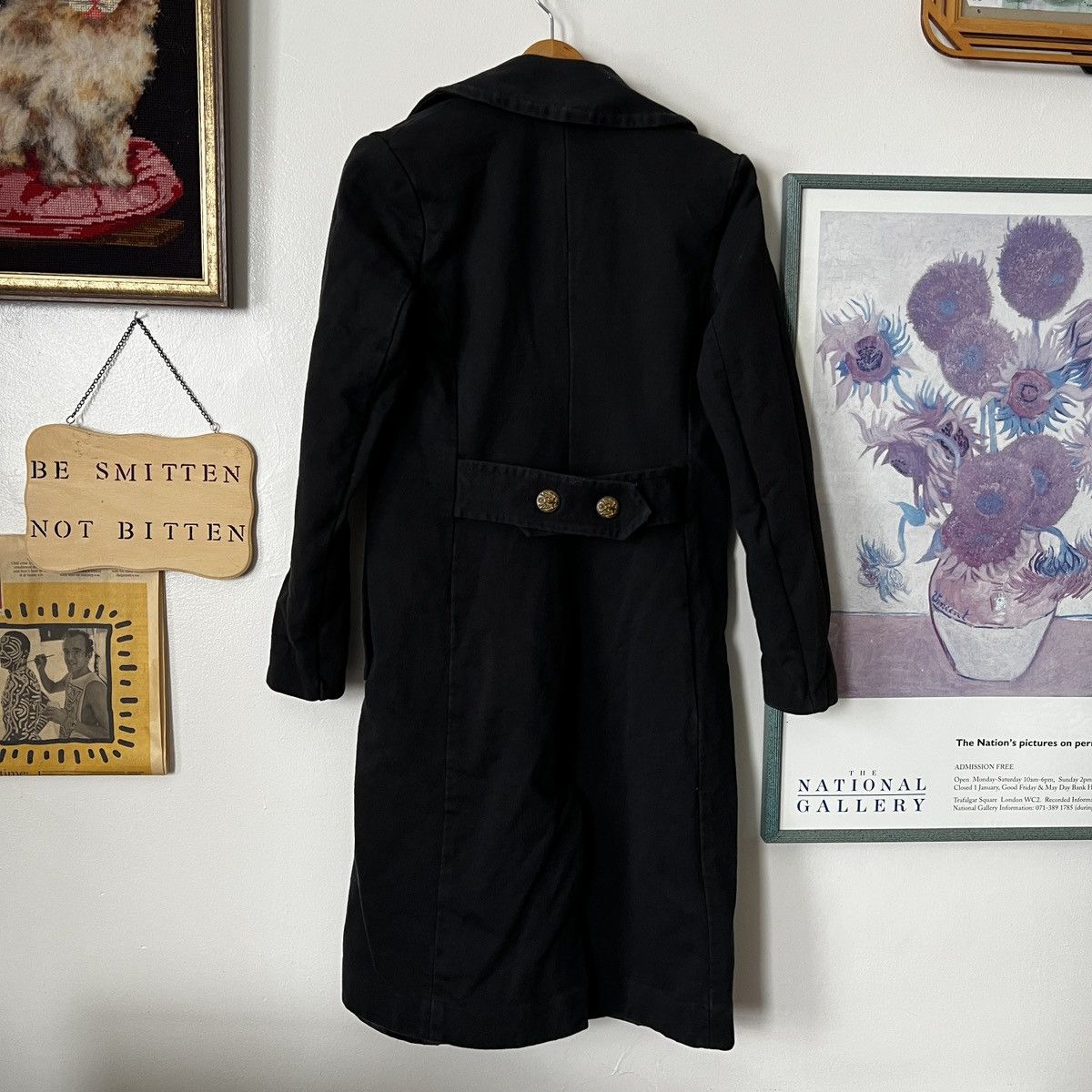 Denim & Supply Ralph Lauren black double breasted peacoat