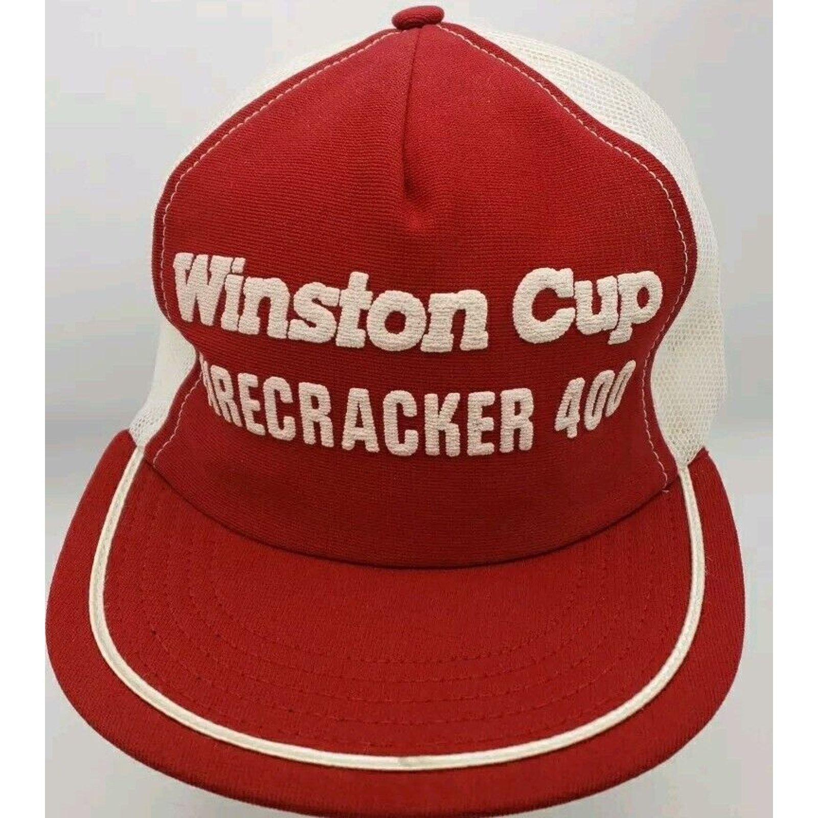 Other 70s 80s Winston Cup Firecracker 400 NASCAR Truckers Hat USA Size ONE SIZE - 1 Thumbnail