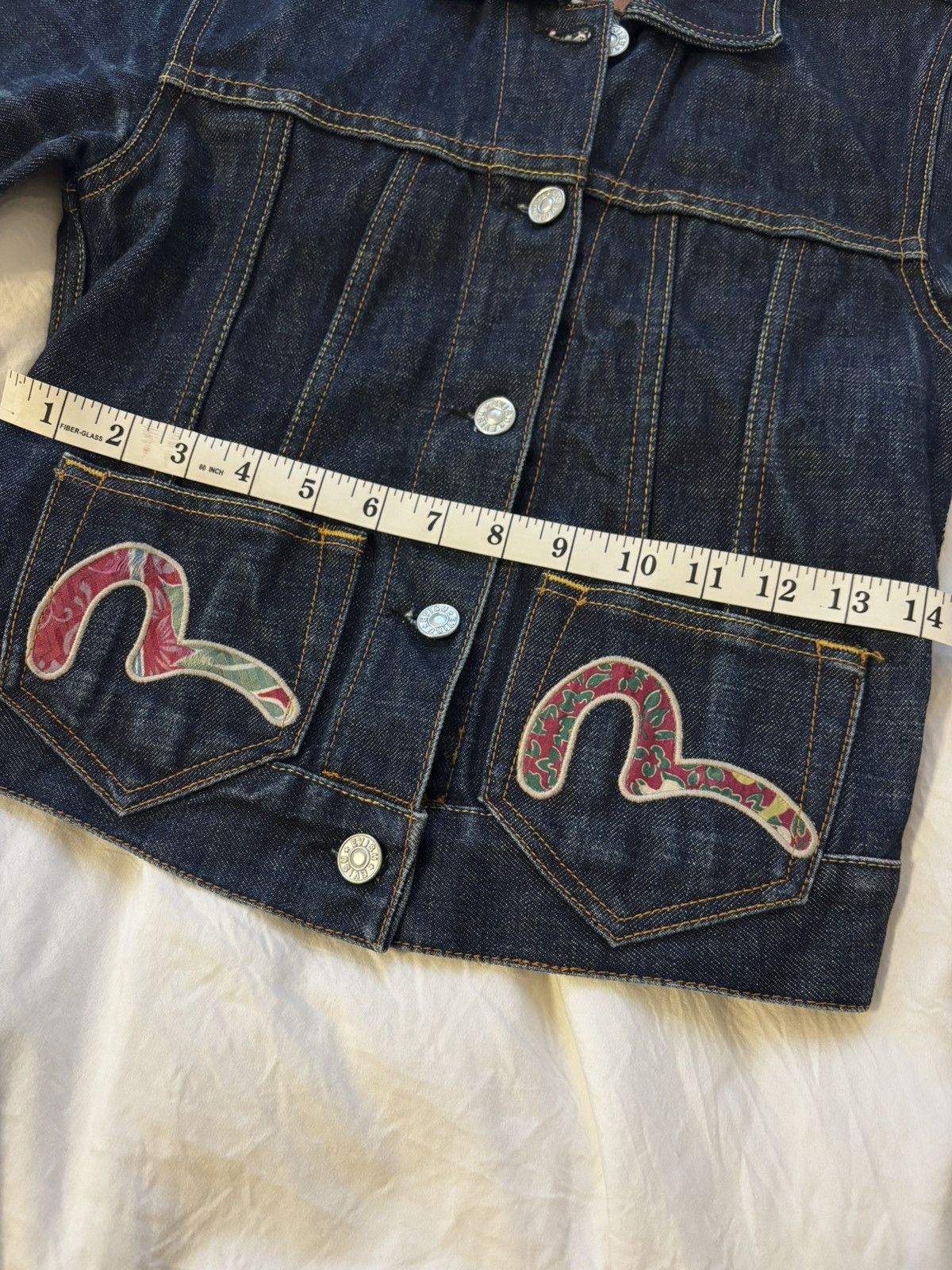 Evisu Evisu jean jacket with pocket and accents Size S / US 4 / IT 40 - 7 Thumbnail