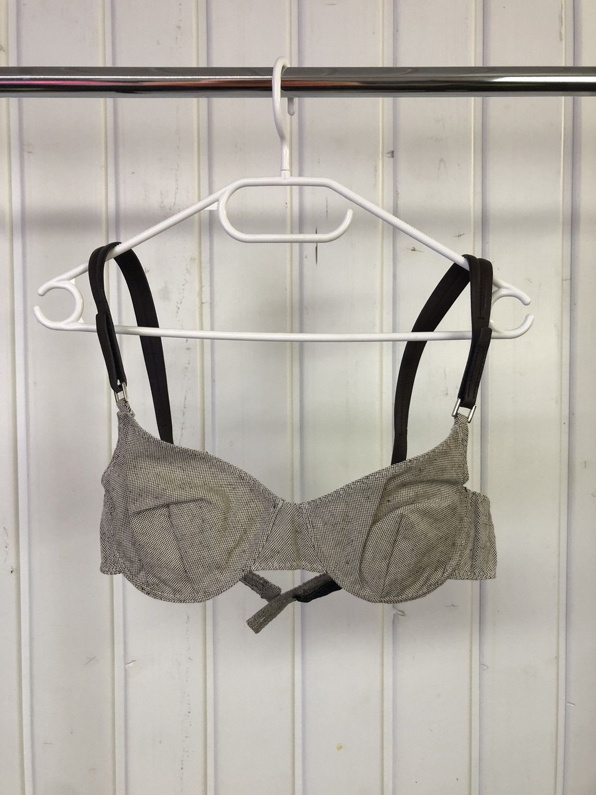 image of 1999 Prada Canvas Bra Size 44 in Black, Women's
