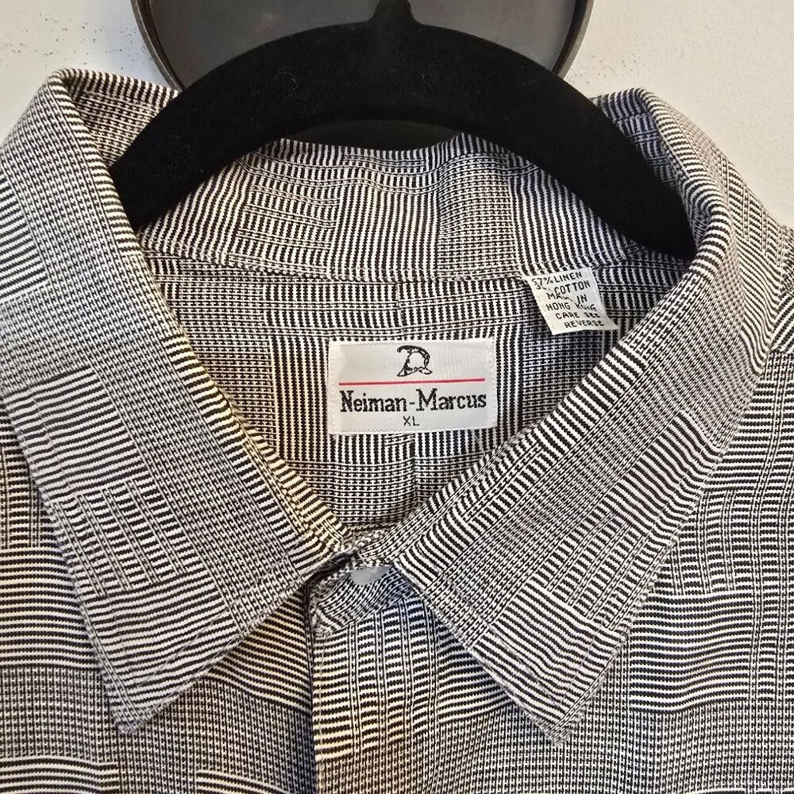 Neiman Marcus Neiman Marcus Glen Plaid Linen Cotton Vintage Hong Kong Size US XL / EU 56 / 4 - 2 Thumbnail