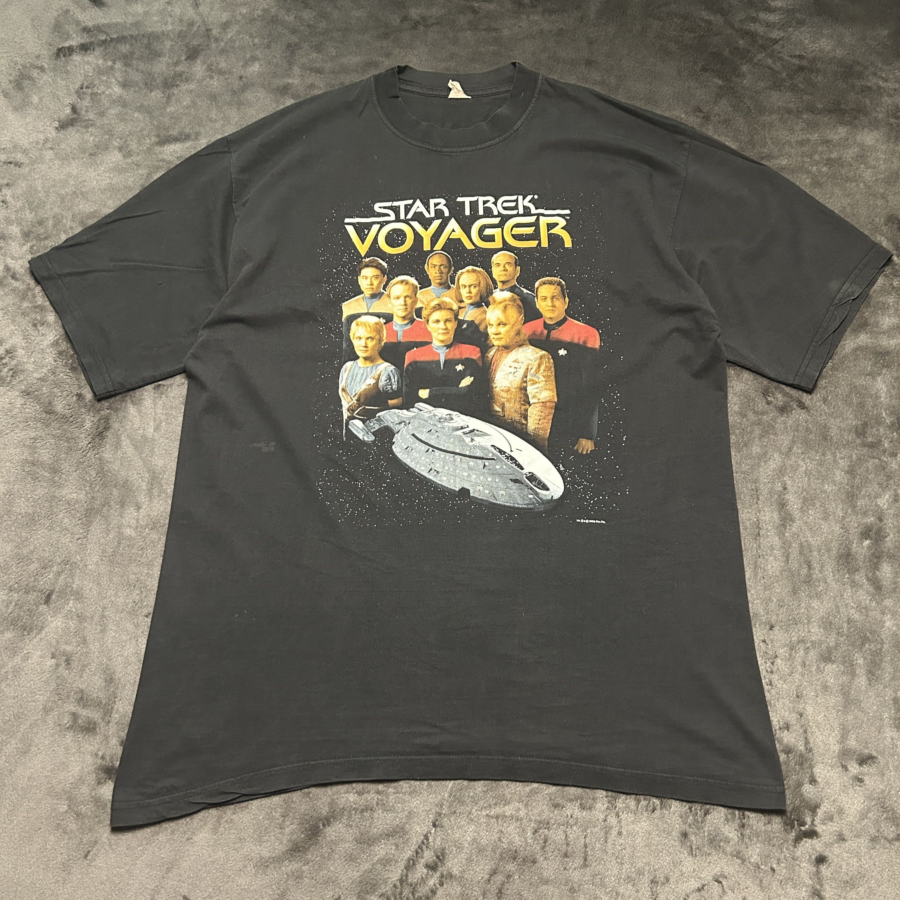 Vintage Vintage Star Trek Voyager 1998 T-shirt Size US XL / EU 56 / 4 - 2 Thumbnail