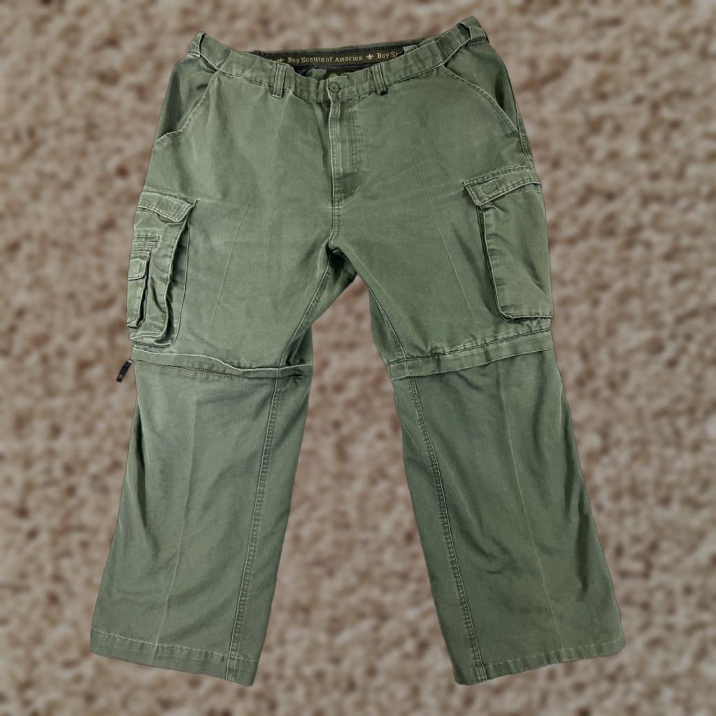 Vintage VINTAGE Boy Scouts Pants Adult 38 Green Classic Cargo Convertible Uniform Pant 38x26 Mens Size US 38 / EU 54 - 1 Thumbnail