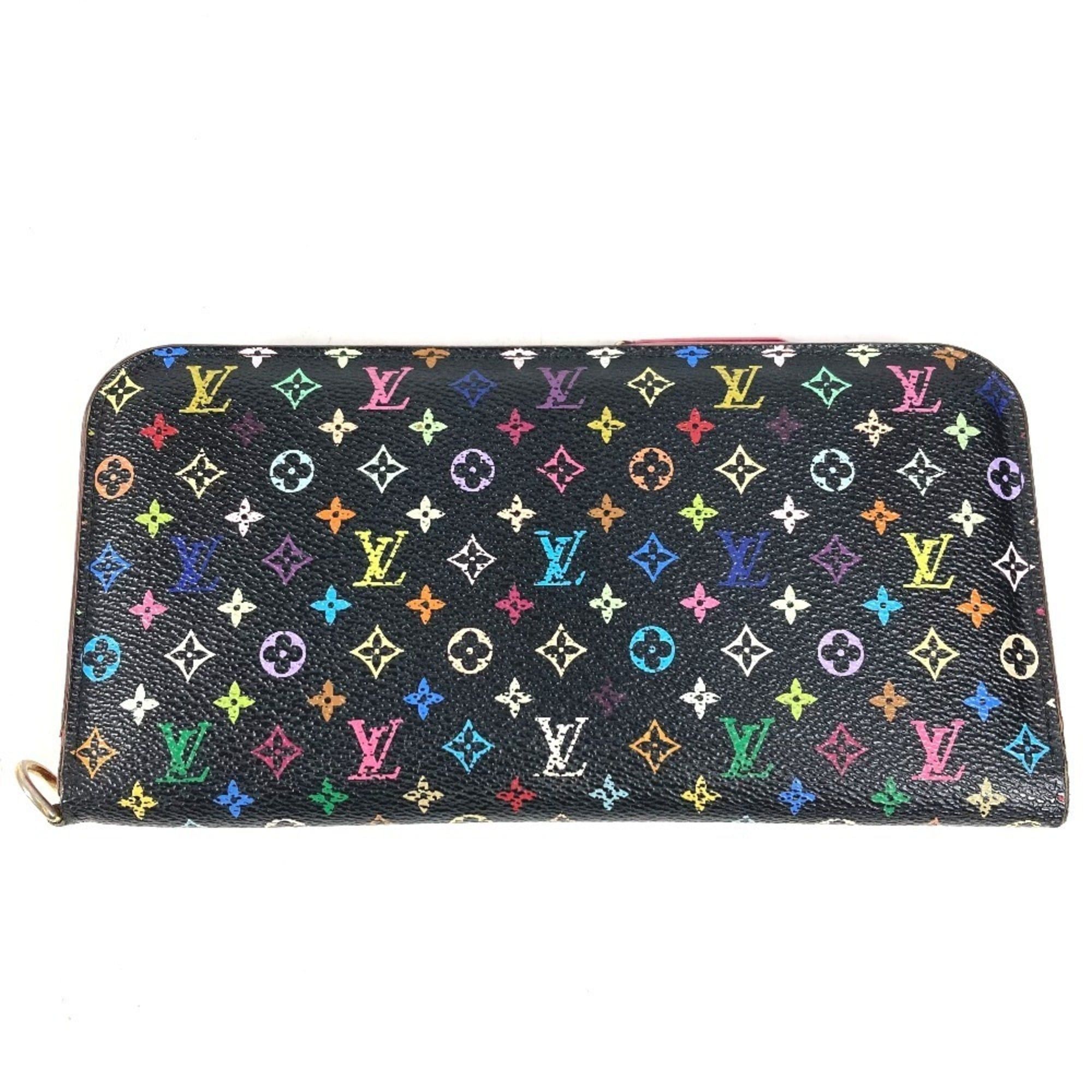 Louis Vuitton LOUIS VUITTON M93754 Monogram Multicolor Portefeuille Insolite Long Wallet, Canvas, Men's/Women's, Black Size ONE SIZE - 1 Thumbnail