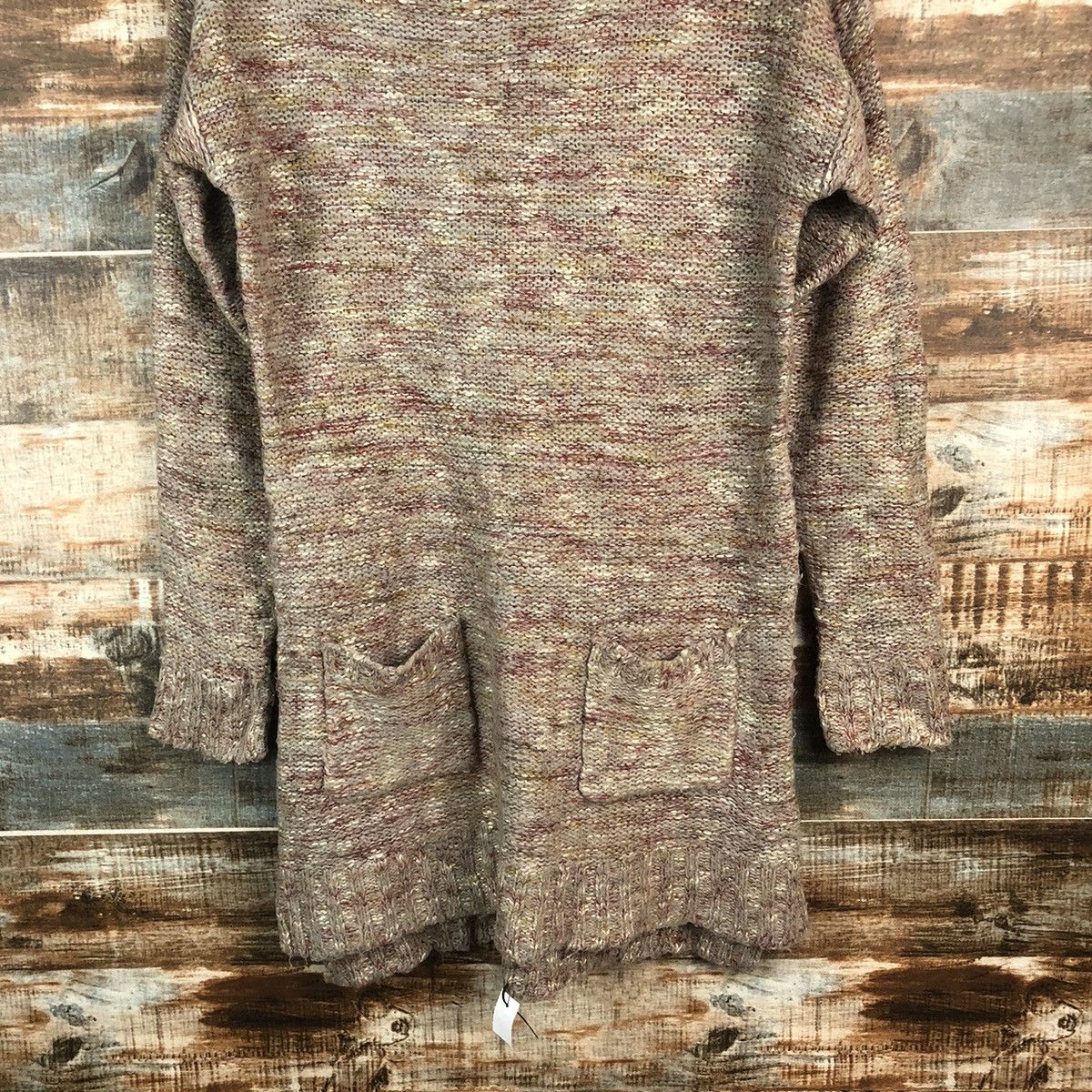 GU × Homespun Knitwear DL GU Brown Vintage Knitwear #C498 Size M / US 6-8 / IT 42-44 - 3 Thumbnail