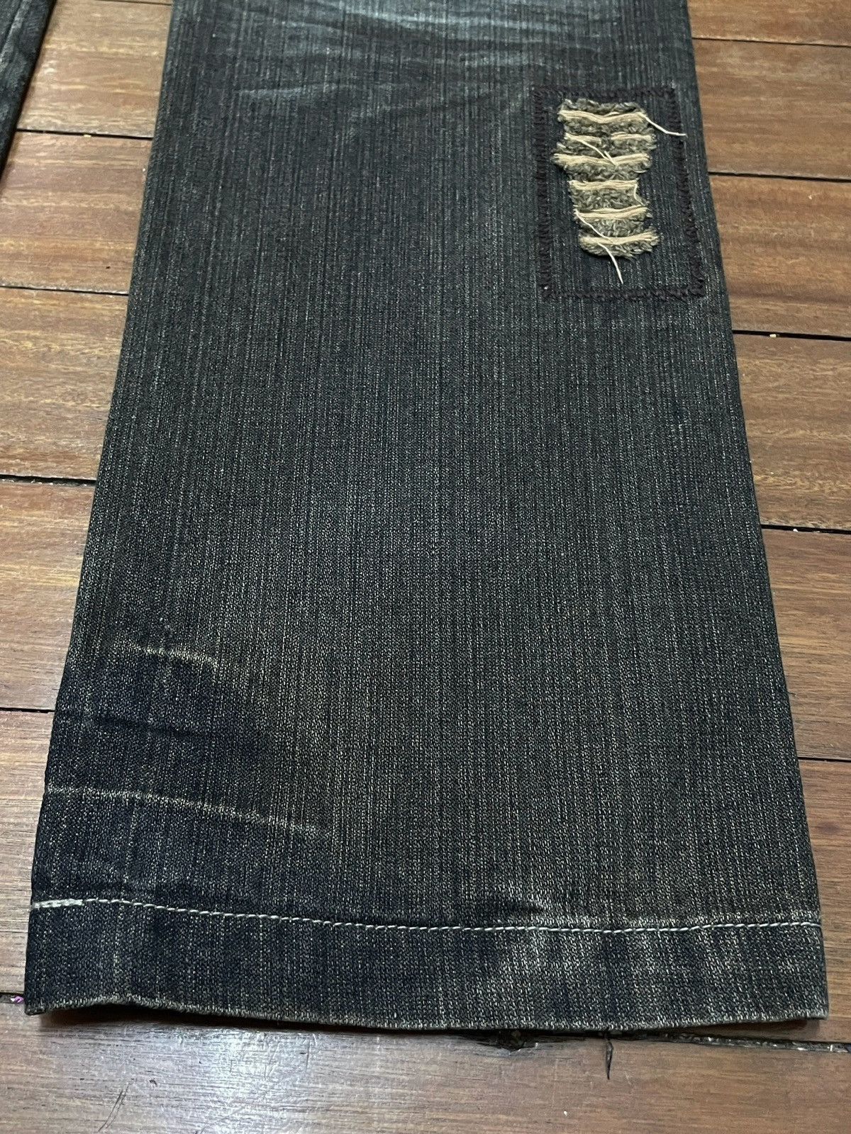 14th Addiction Very Rare Vintage Japanese Brand Indigo 30 Jeans 1990s Size US 32 / EU 48 - 6 Thumbnail