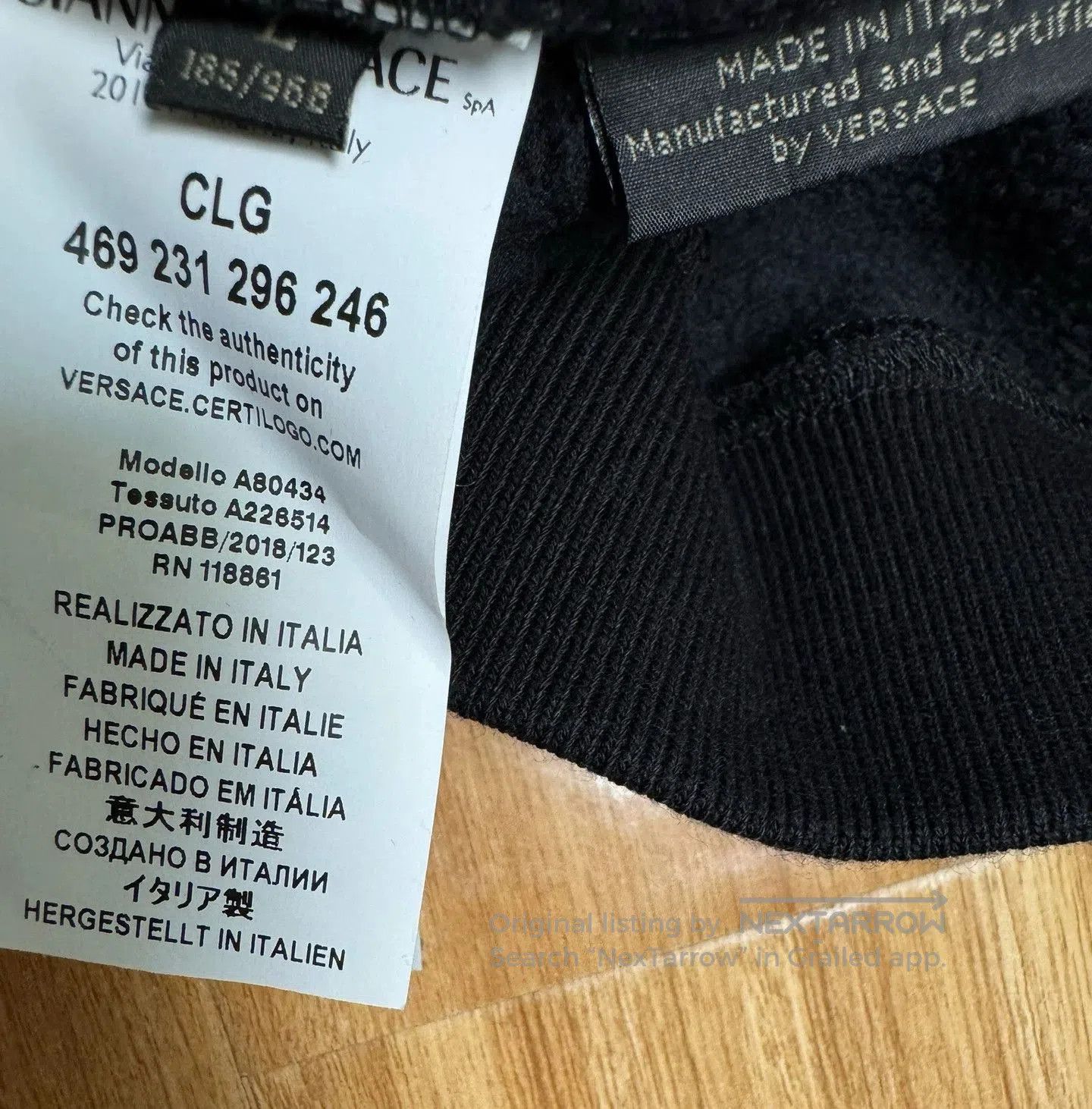 Versace versace black long sleeve hoodie with embroidery. Size US L / EU 52-54 / 3 - 9 Thumbnail