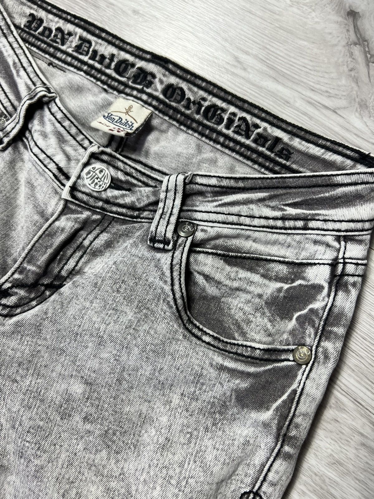 Japanese Brand × Vintage × Von Dutch Vintage Von Dutch Slim Fit Jeans Women’s Denim Pants Size 28" / US 6 / IT 42 - 8 Thumbnail