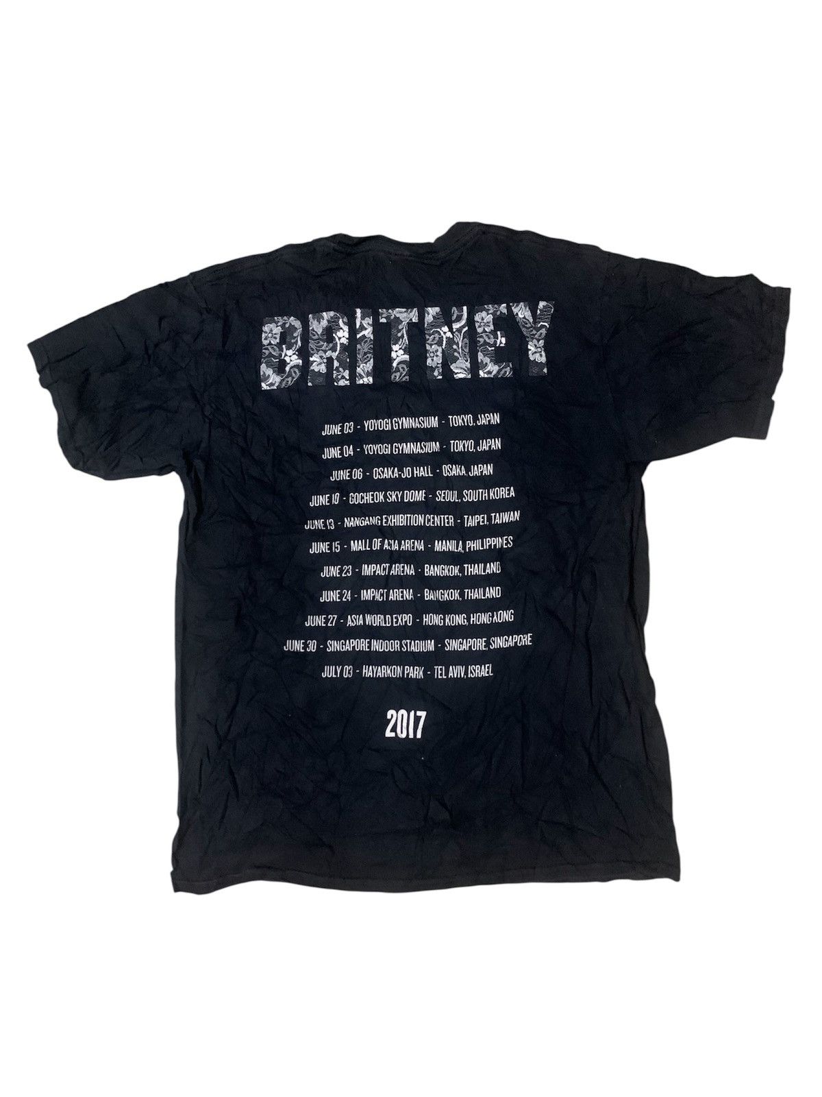 Band Tees Britney Spears Asia Tour 2017 Promo Tee Size US M / EU 48-50 / 2 - 2 Thumbnail