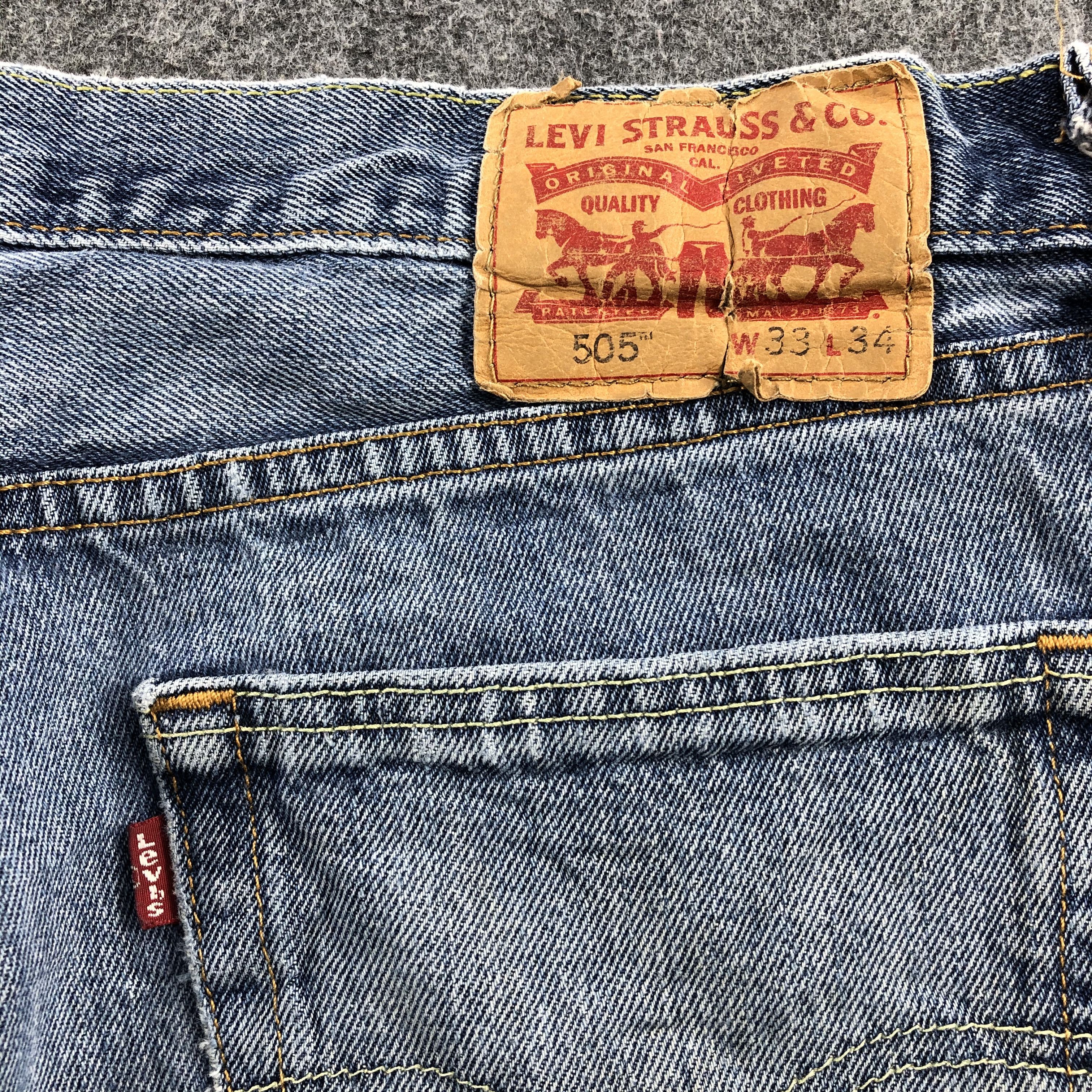 Levi's Vintage Distress Levis 505 Jeans-JM1122 Size US 34 / EU 50 - 6 Thumbnail