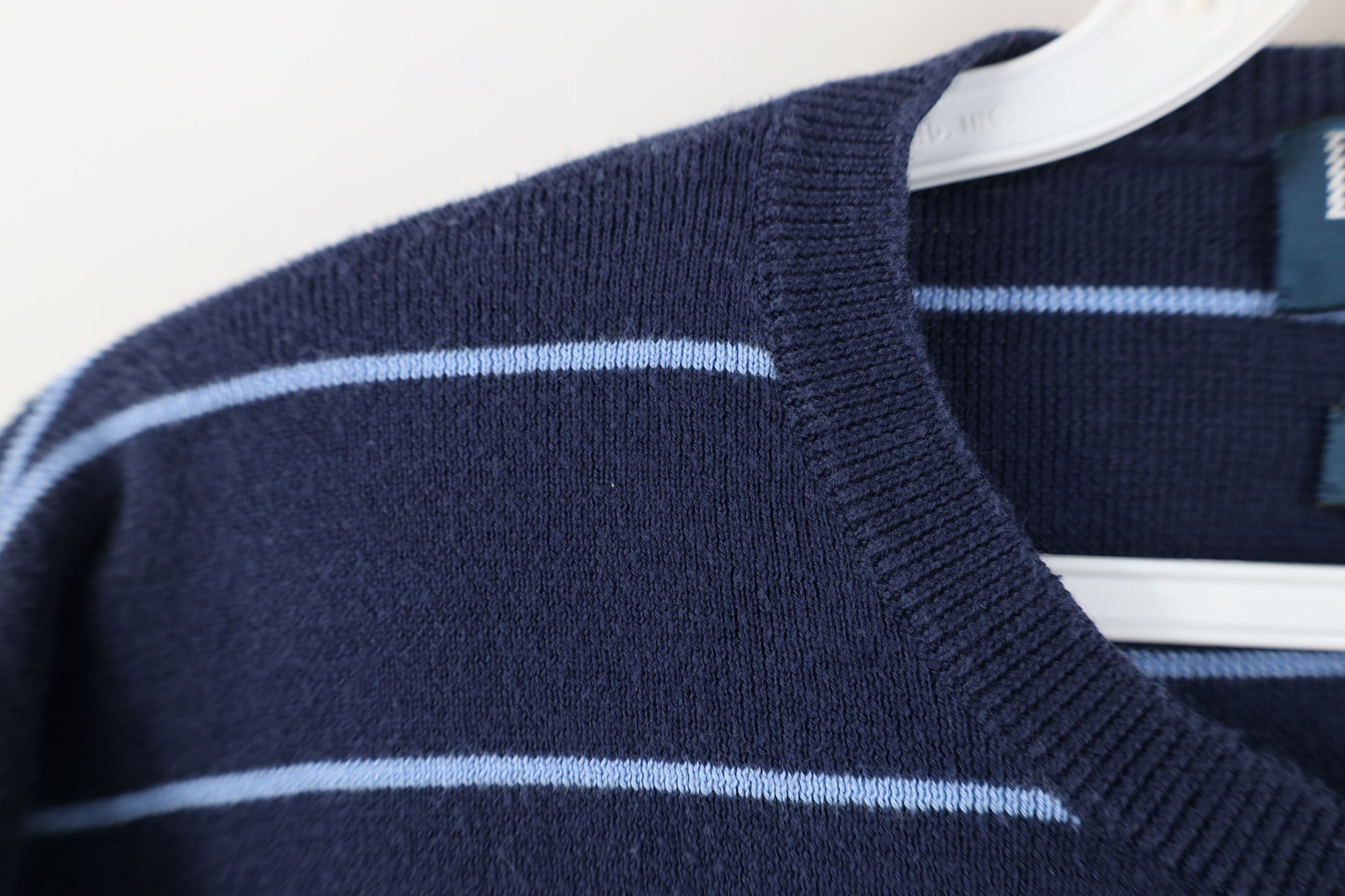Polo Ralph Lauren Vintage 90s Ralph Lauren Striped Pima Cotton Knit Sweater Size US M / EU 48-50 / 2 - 6 Thumbnail