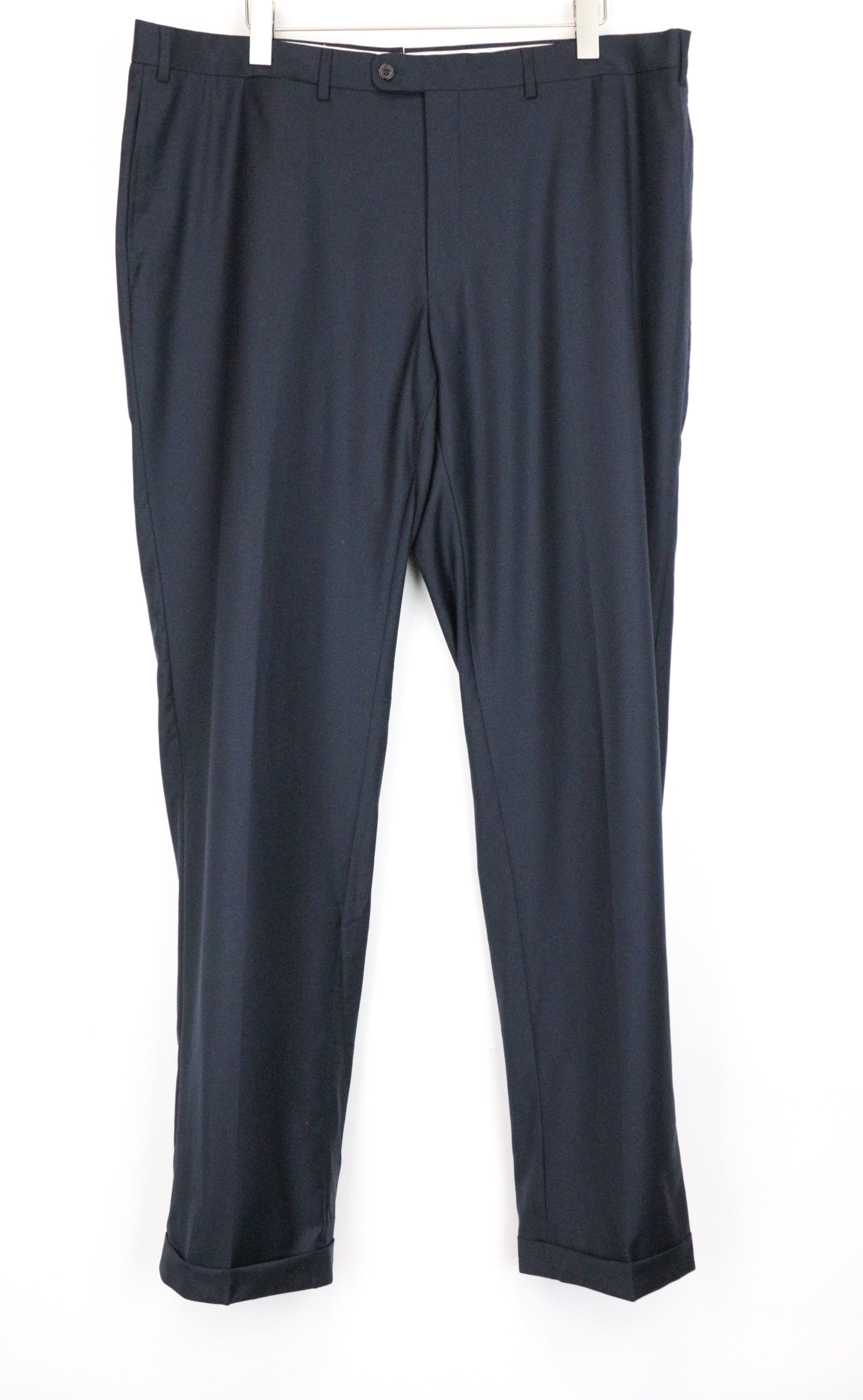 Suitsupply ~W43/L37 Navy Wool Pleated Trousers 66936 Size US 43 - 1 Thumbnail