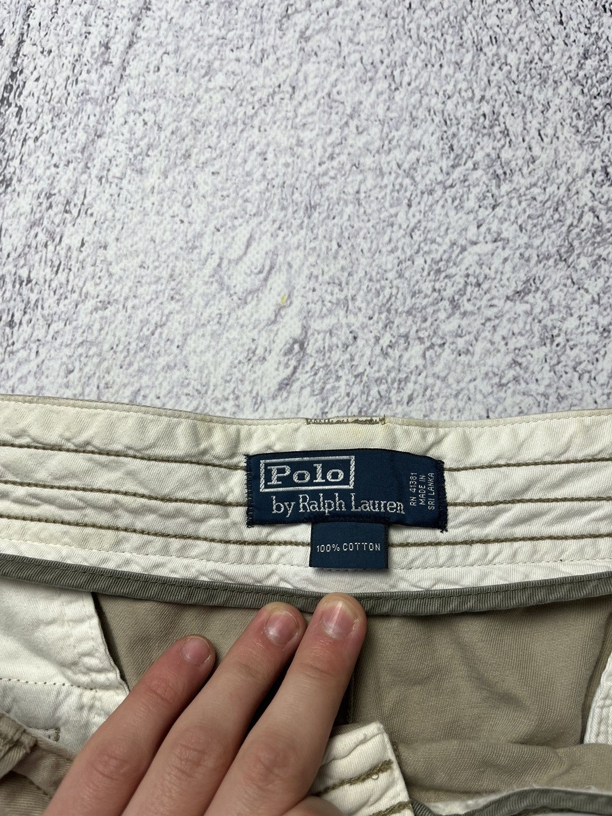 Polo Ralph Lauren Vintage Polo Ralph Lauren Distressed Cargo Shorts double kne Size US 42 / EU 58 - 9 Thumbnail