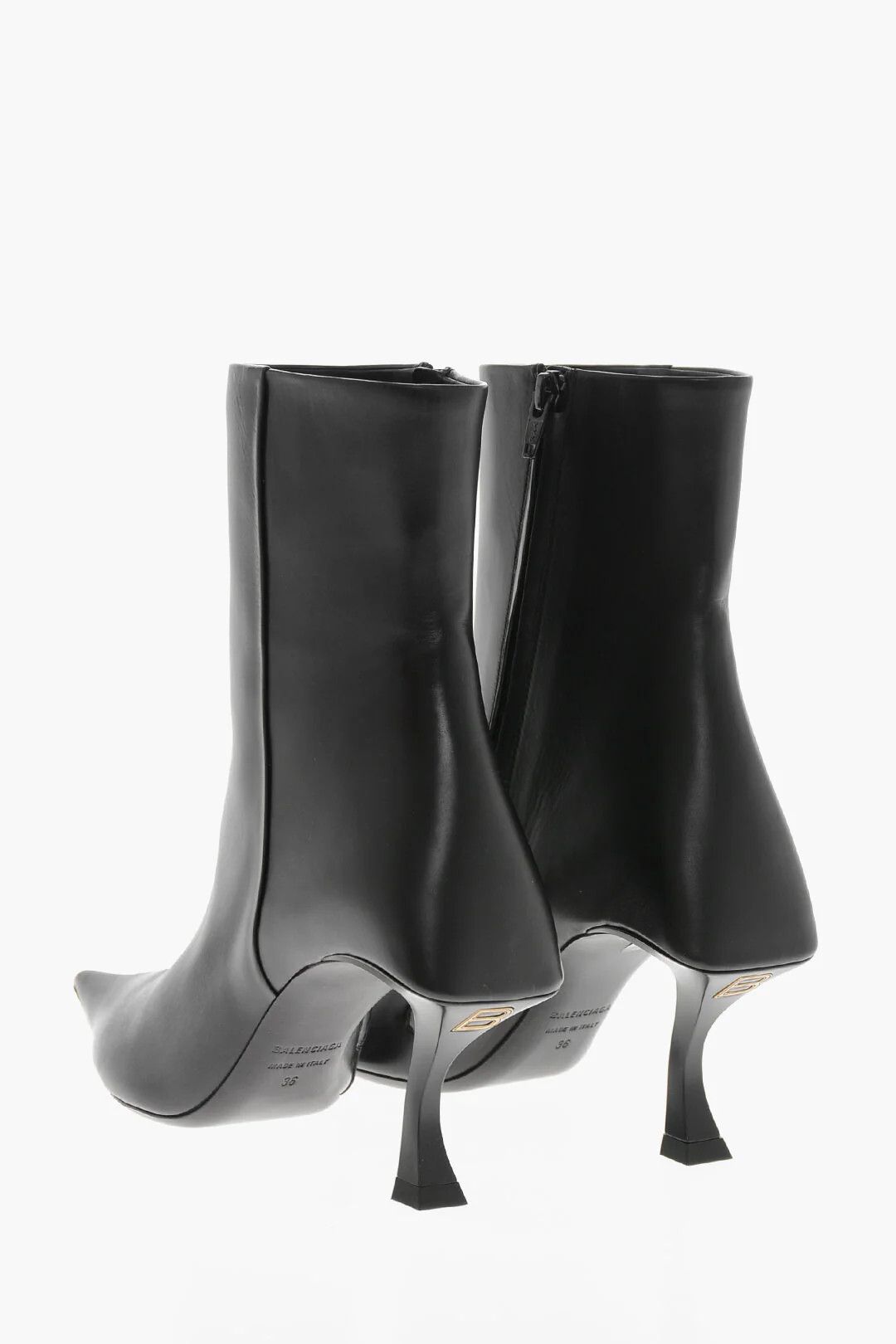 Balenciaga og1mm0326 Leather Ankle Boots in Black Size US 6 / IT 36 - 2 Thumbnail