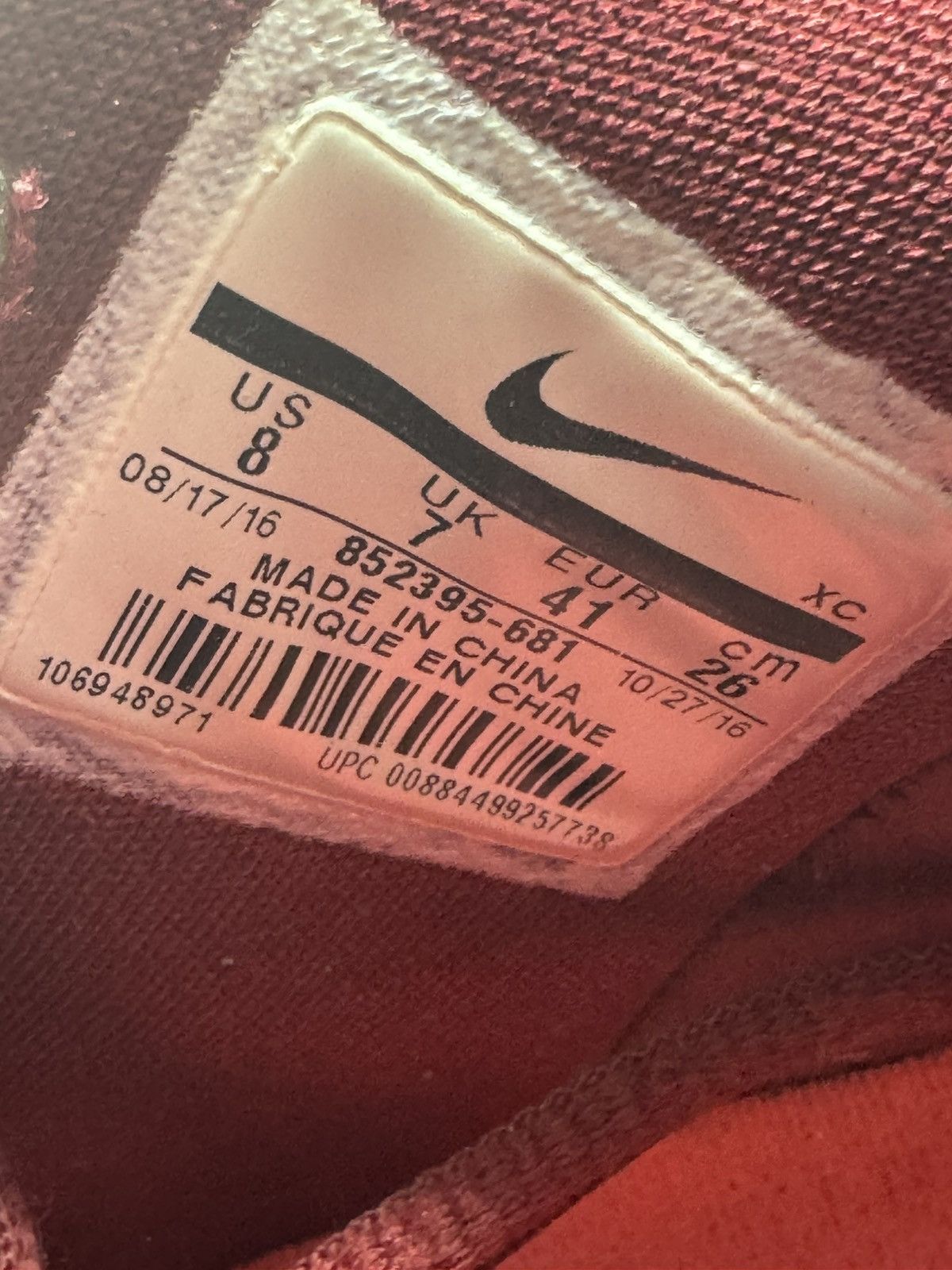 Nike Nike Kyrie 3 Team Red Hot Punch 852395-681 Men’s Size 8 Size US 8 / EU 41 - 7 Thumbnail