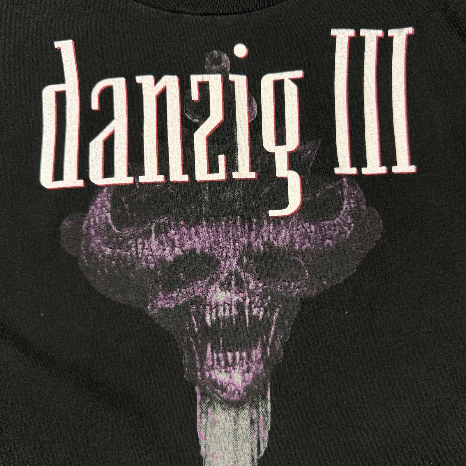 Vintage 90s Danzig 3 III How The Gods Kill Misfits Band T-Shirt L Size US L / EU 52-54 / 3 - 4 Thumbnail