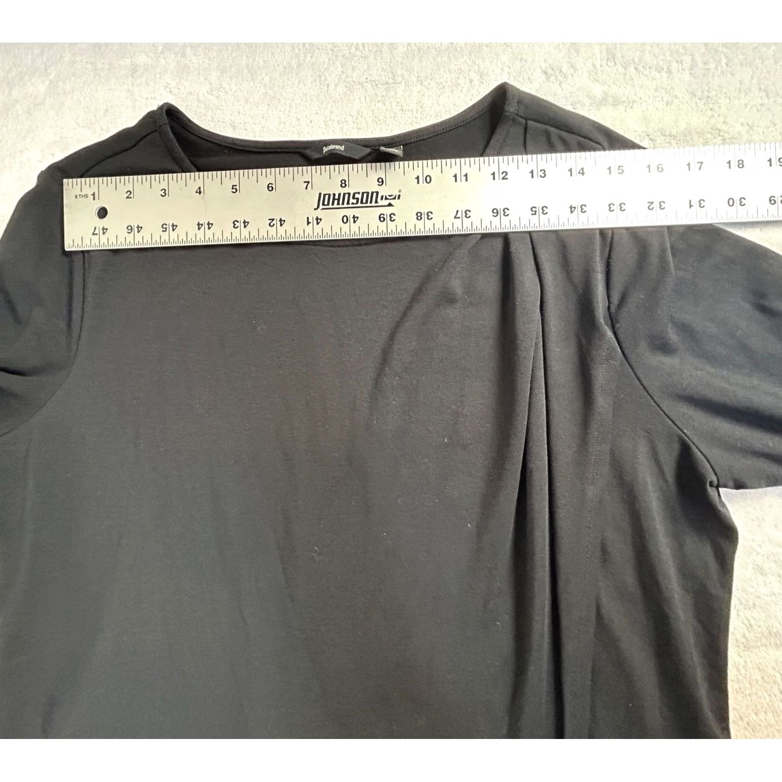 Vintage Betabrand Womens Black Asymmetrical Hem Long Sleeve Tunic Top XL Stretch Casual Shirt Mens? Size XL / US 12-14 / IT 48-50 - 4 Thumbnail