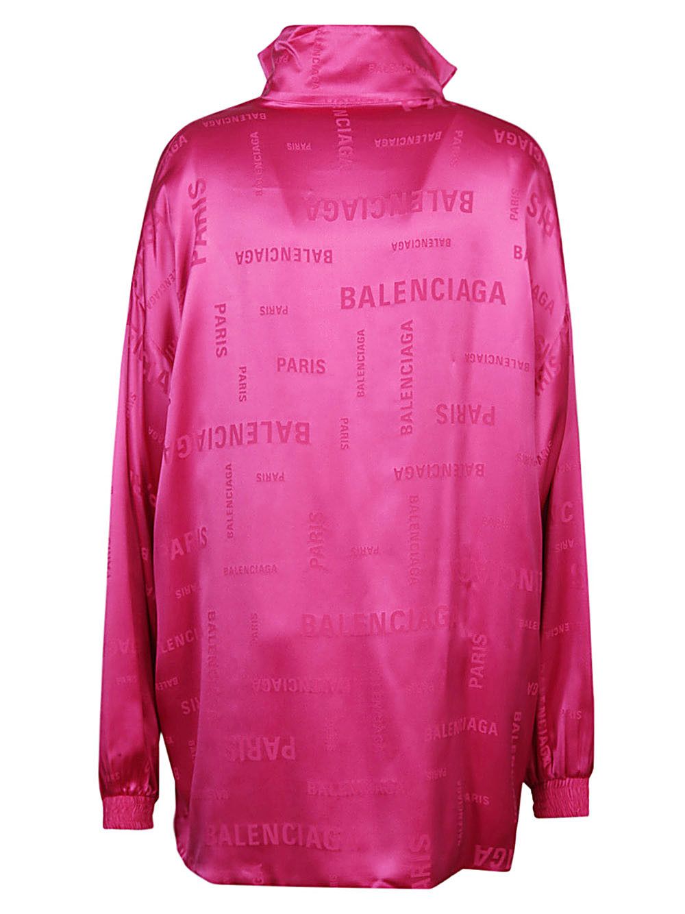 Balenciaga o1s1rm0725 Bal Paris Allover Fluid Tracksuit Jacket in Pink Size XS / US 0-2 / IT 36-38 - 4 Thumbnail