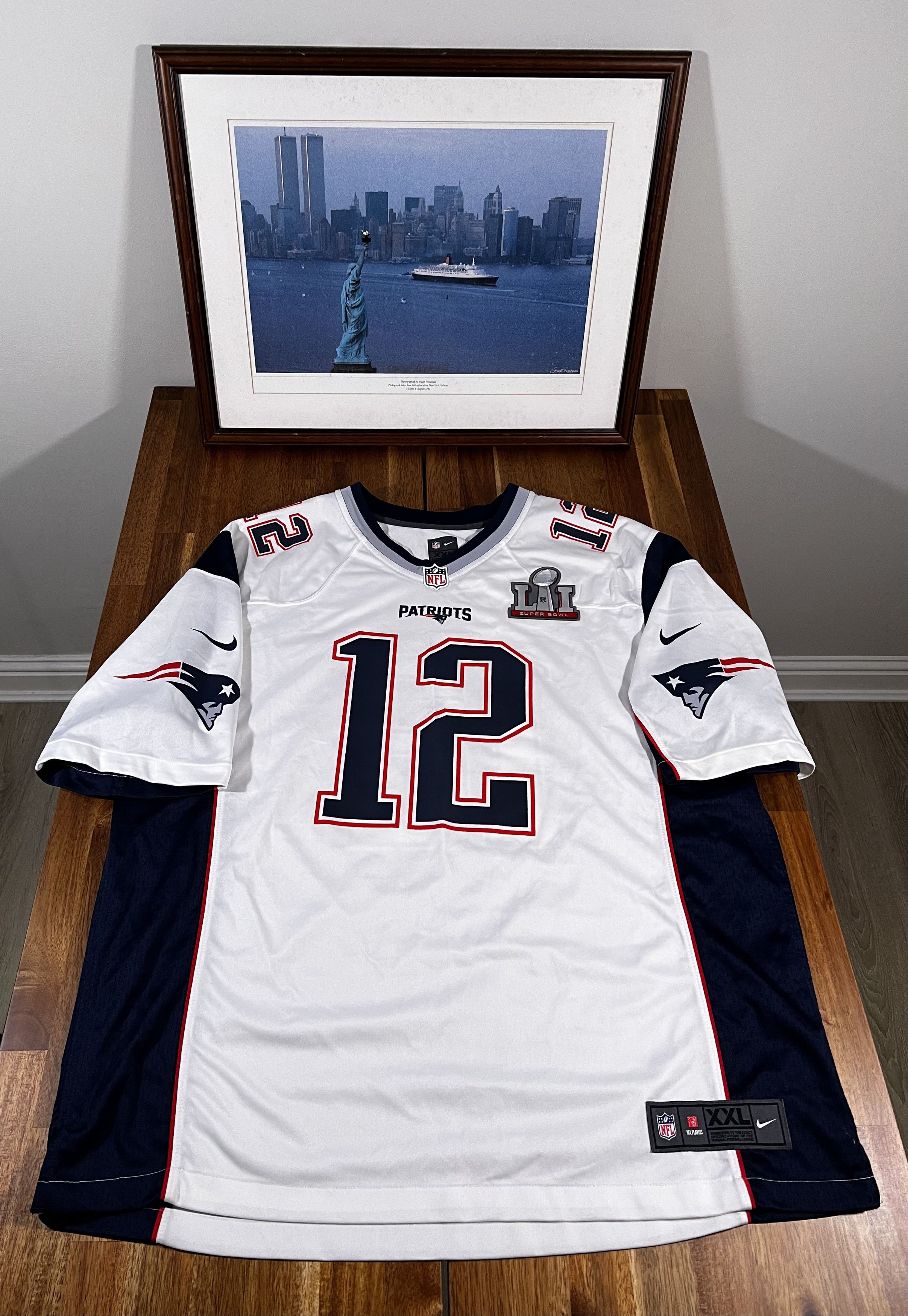 Nike Nike Tom Brady NE Patriots Super Bowl LI Game White Jersey Size US XXL / EU 58 / 5 - 1 Thumbnail