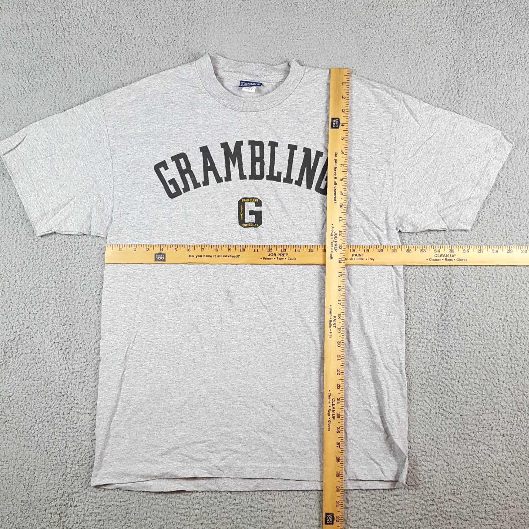 Vintage VINTAGE Grambling State University Men's T-Shirt L College Athletic Sports Shirt Gray Cotton Embroidered Logo 90s 00s Vintage Basketball Football Mens Size US L / EU 52-54 / 3 - 6 Thumbnail
