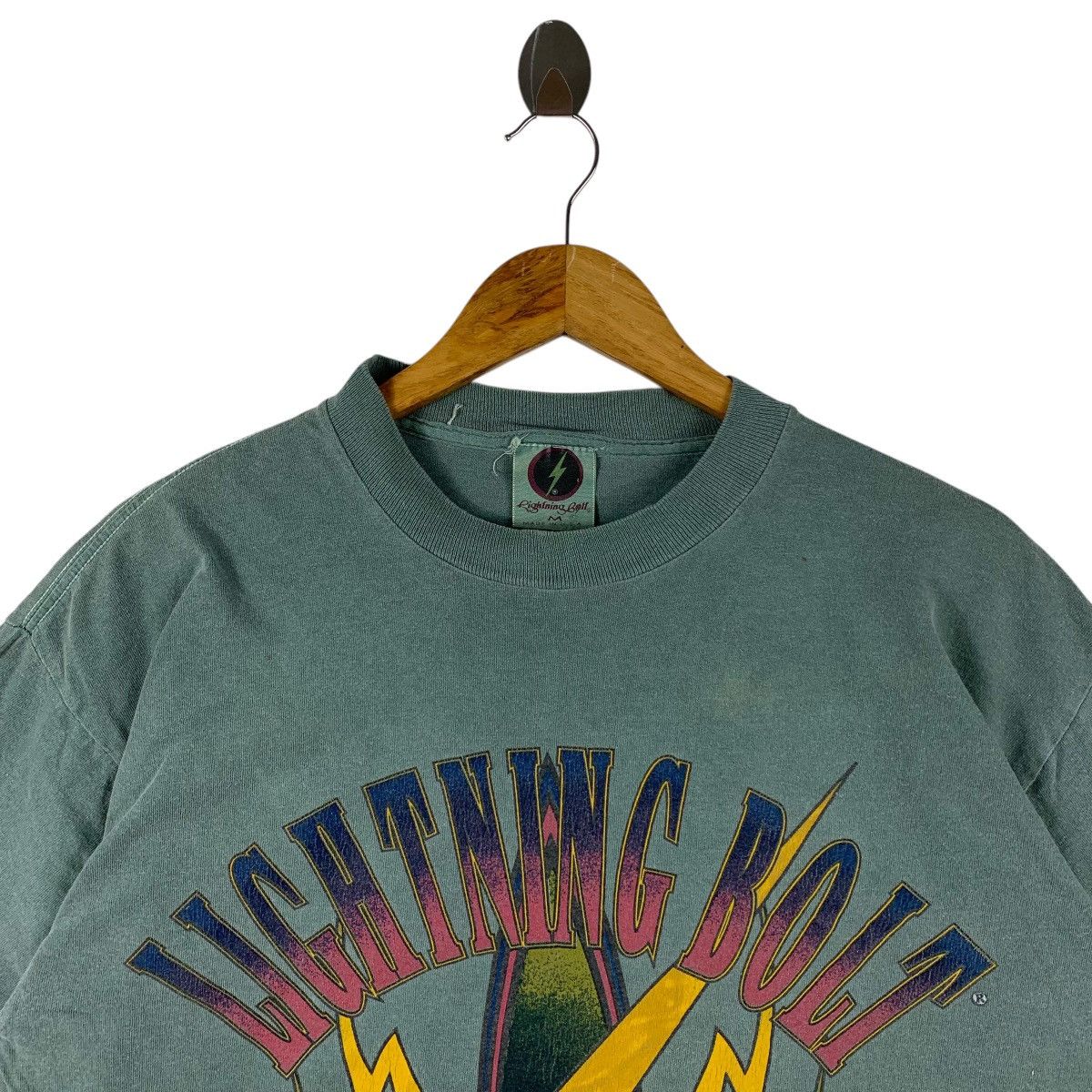 Lightning Bolt Vintage 90s LIGHTNING BOLT big logo spellout Surfing tee Size US M / EU 48-50 / 2 - 2 Thumbnail