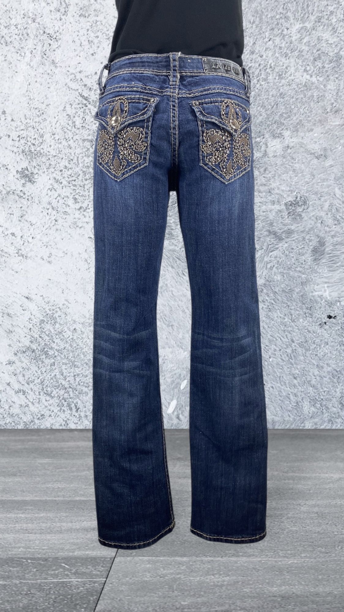 Japanese Brand La Idol Denim Flare Jeans Size 29" - 1 Thumbnail