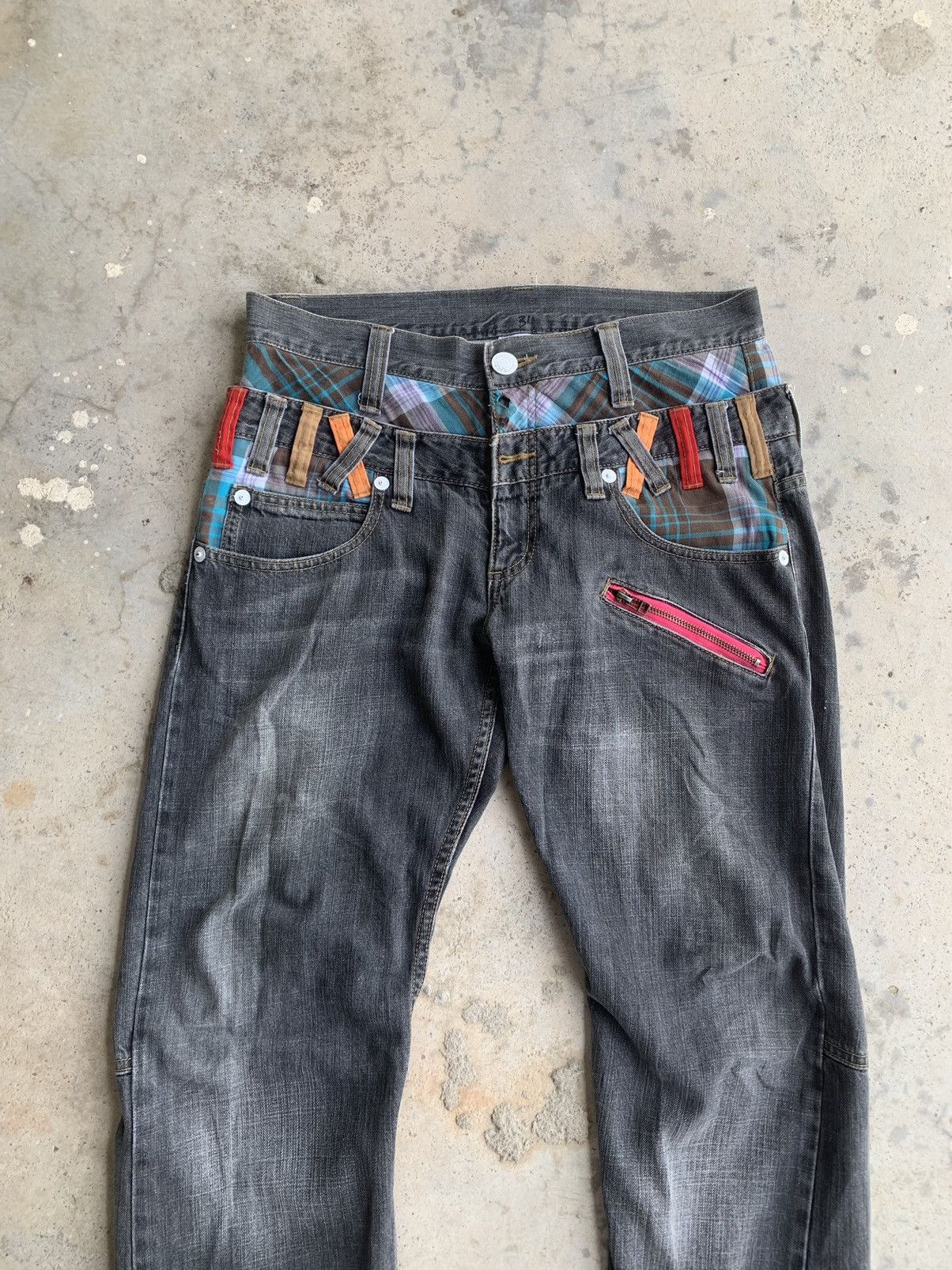 Japanese Brand Double Waist Double Focus Jeans Size US 32 / EU 48 - 2 Thumbnail