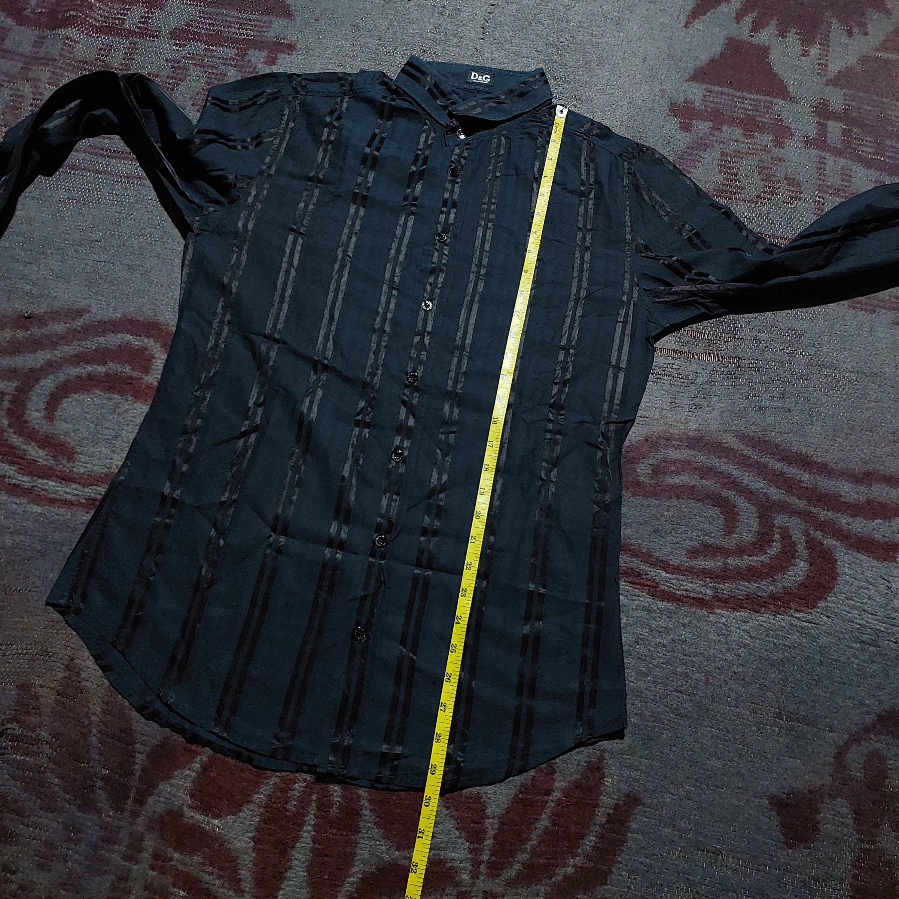 Dolce & Gabbana Dolce & Gabbana stripes black L_s shirt Size US M / EU 48-50 / 2 - 14 Thumbnail