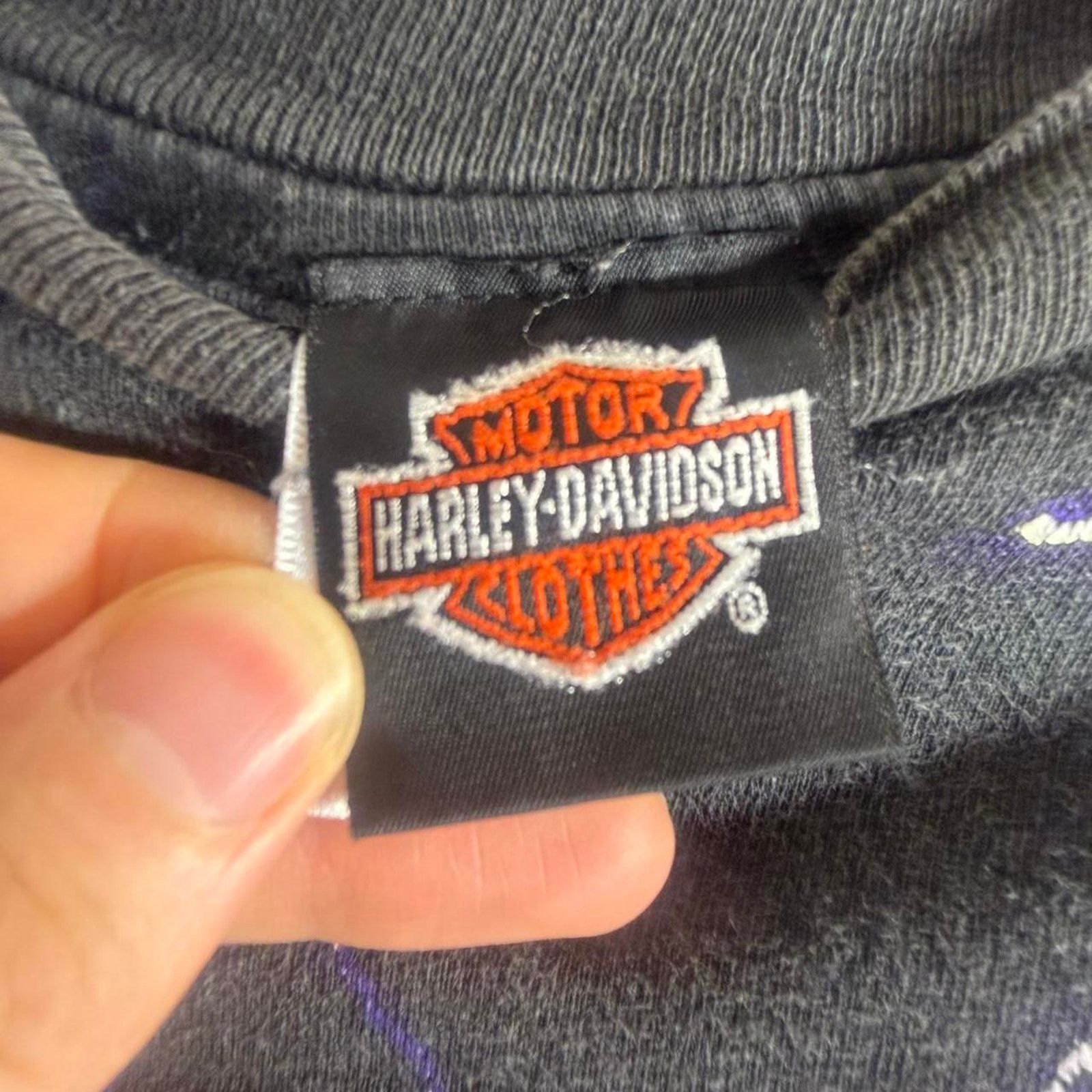 Harley Davidson 90’s HARLEY DAVIDSON MOTORCYCLES THUNDER LIGHTNING tee shirt Size US L / EU 52-54 / 3 - 5 Thumbnail