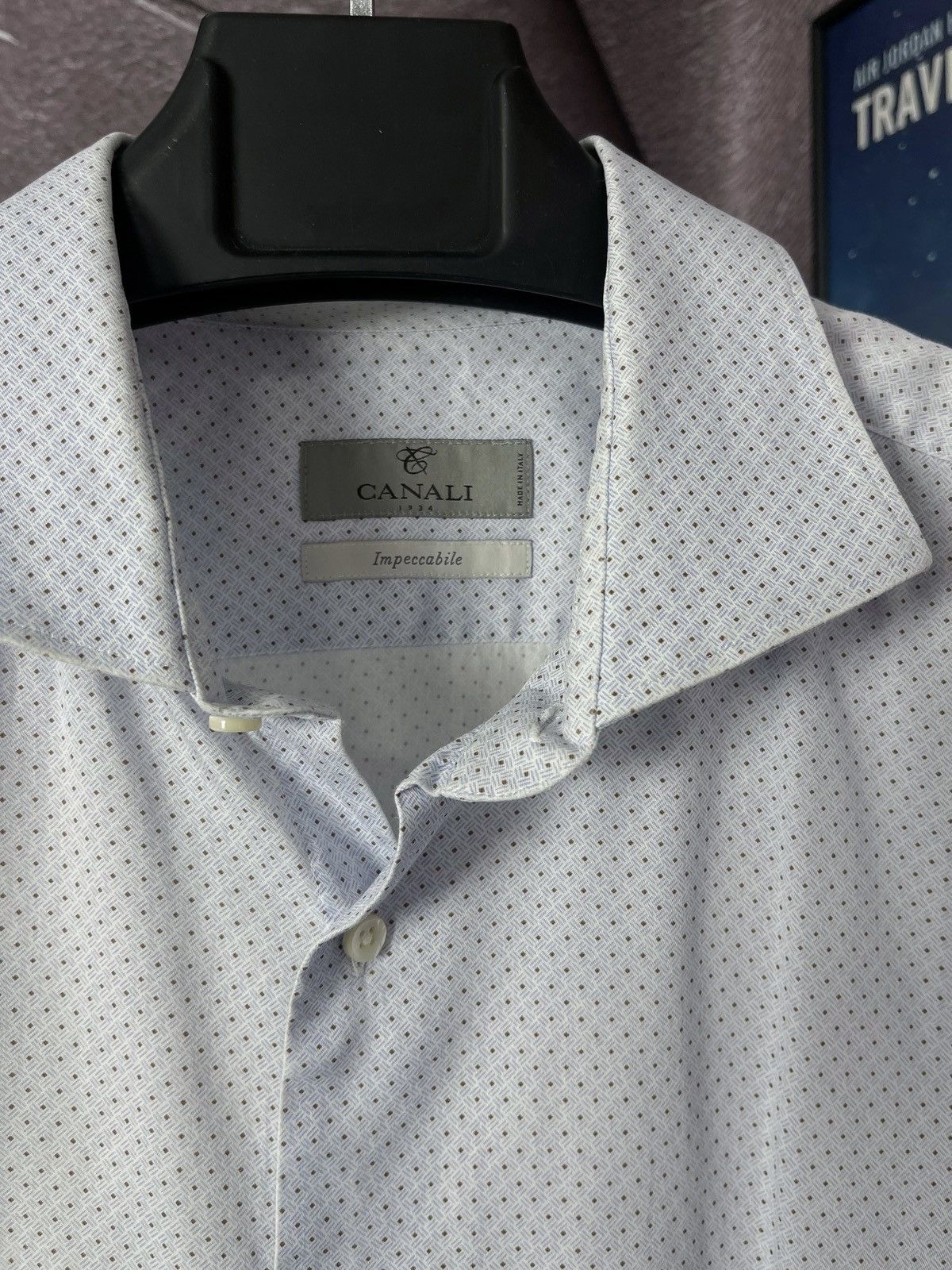 Canali Canali Impeccabile Dress Shirt XL Italian Luxury Pattern Size US XL / EU 56 / 4 - 4 Thumbnail