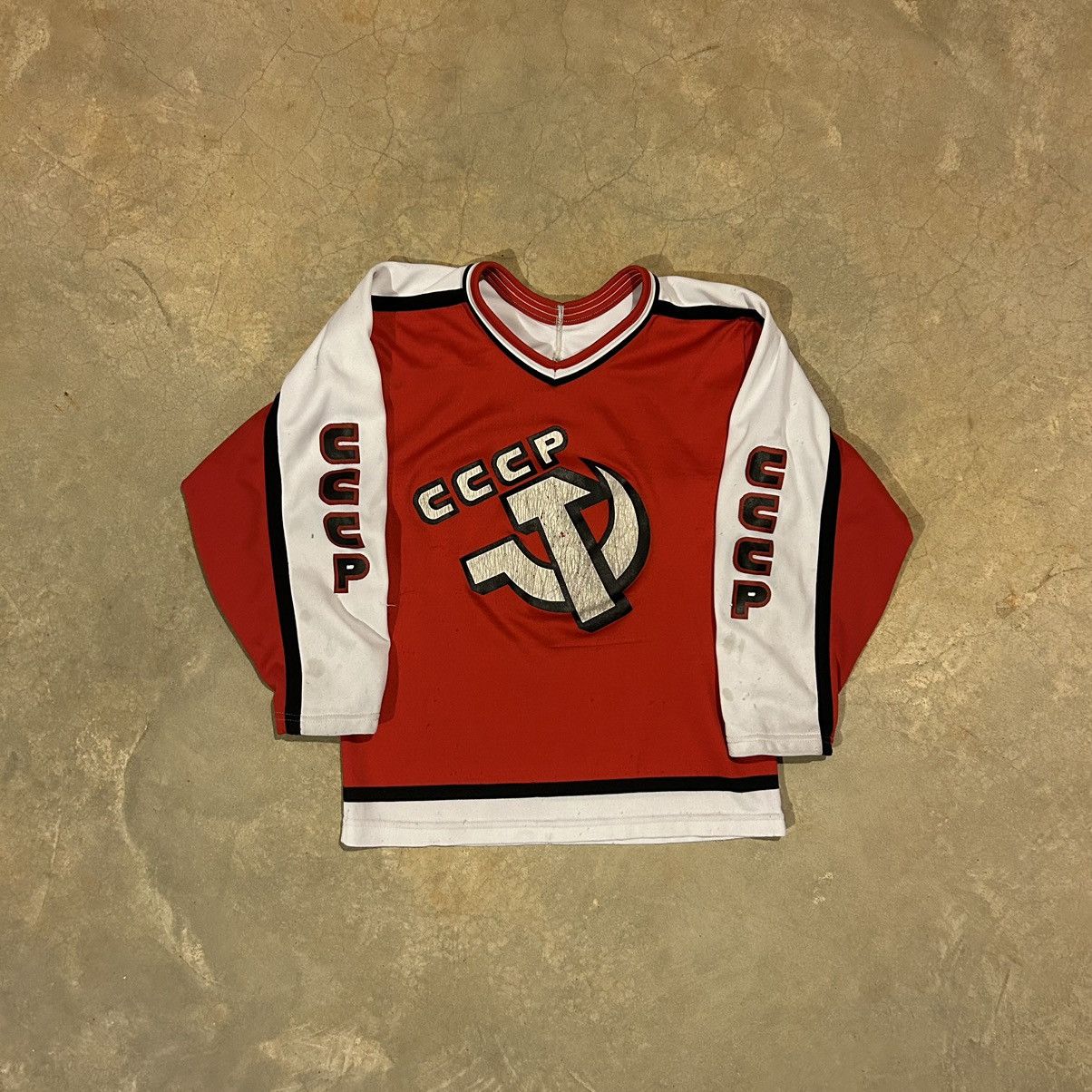 20-60代 人気ファッションブランド Hockey × Ccm Jersey Union Soviet 80s Vintage Crazy Vintage × ウェア