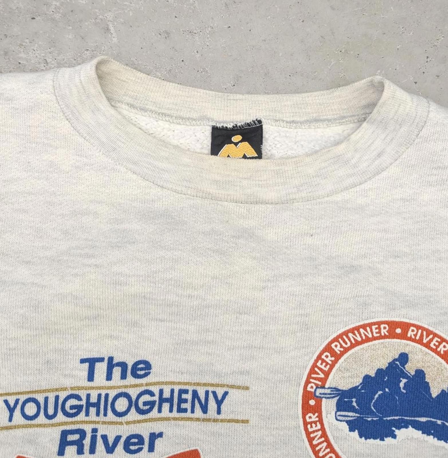Vintage Vintage 90s White Water Rafting Youghiogheny River Sweater Size US XL / EU 56 / 4 - 7 Thumbnail