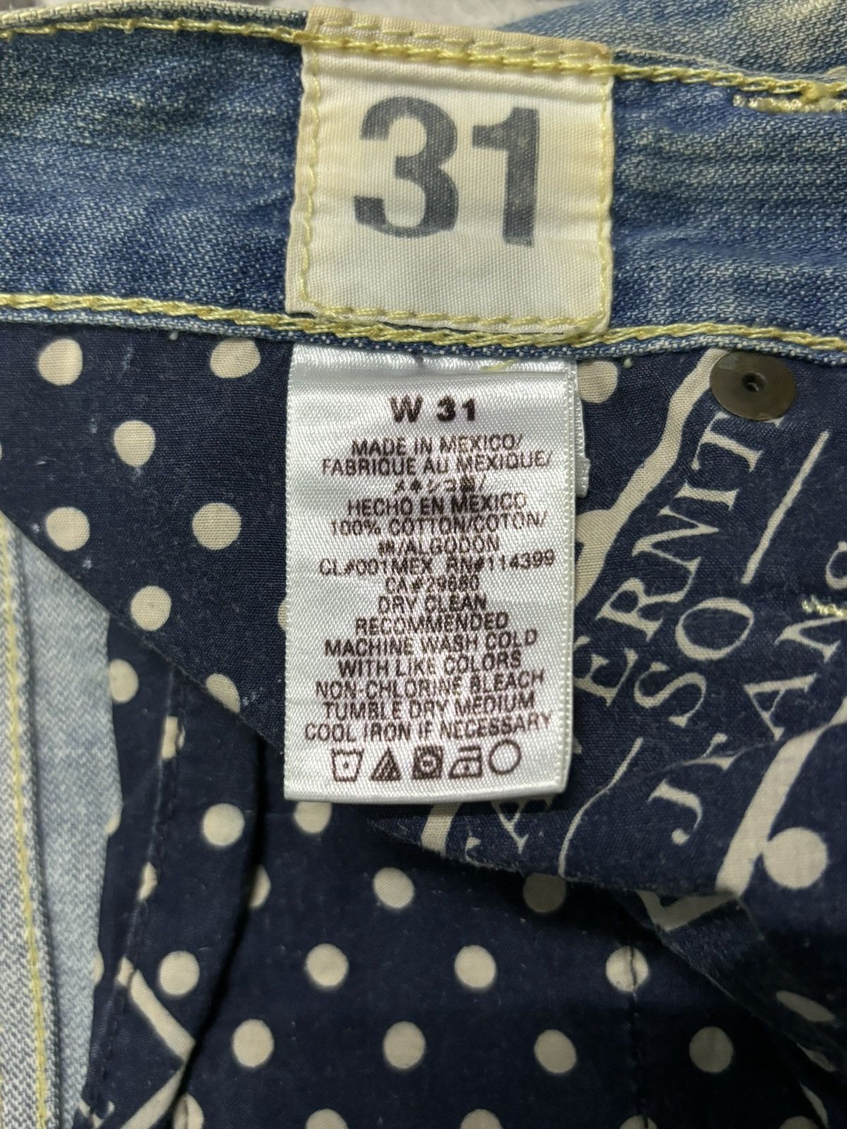 Tornado Mart Vintage Taverniti Sacha Mud Wash Flare Distressed Jeans Size US 32 / EU 48 - 22 Thumbnail
